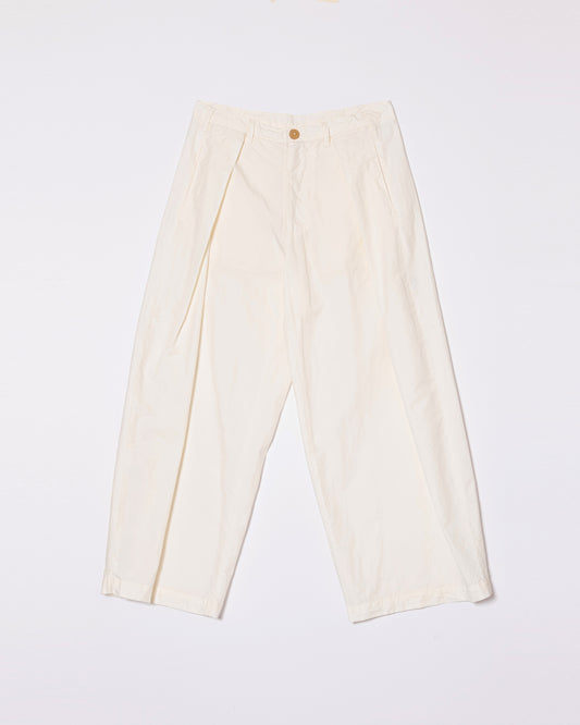 【WRIGHT+DOYLE / ライトアンドドイル】Single Pleat Tailored Trouser - Chalk