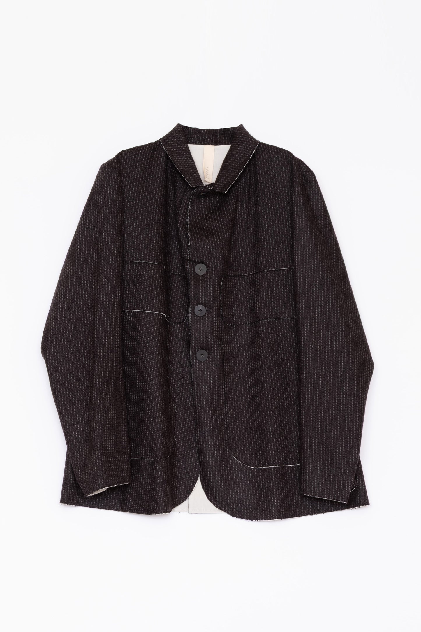 【WRIGHT+DOYLE / ライトアンドドイル】Stanhope Jacket - Cacao Pinstripe
