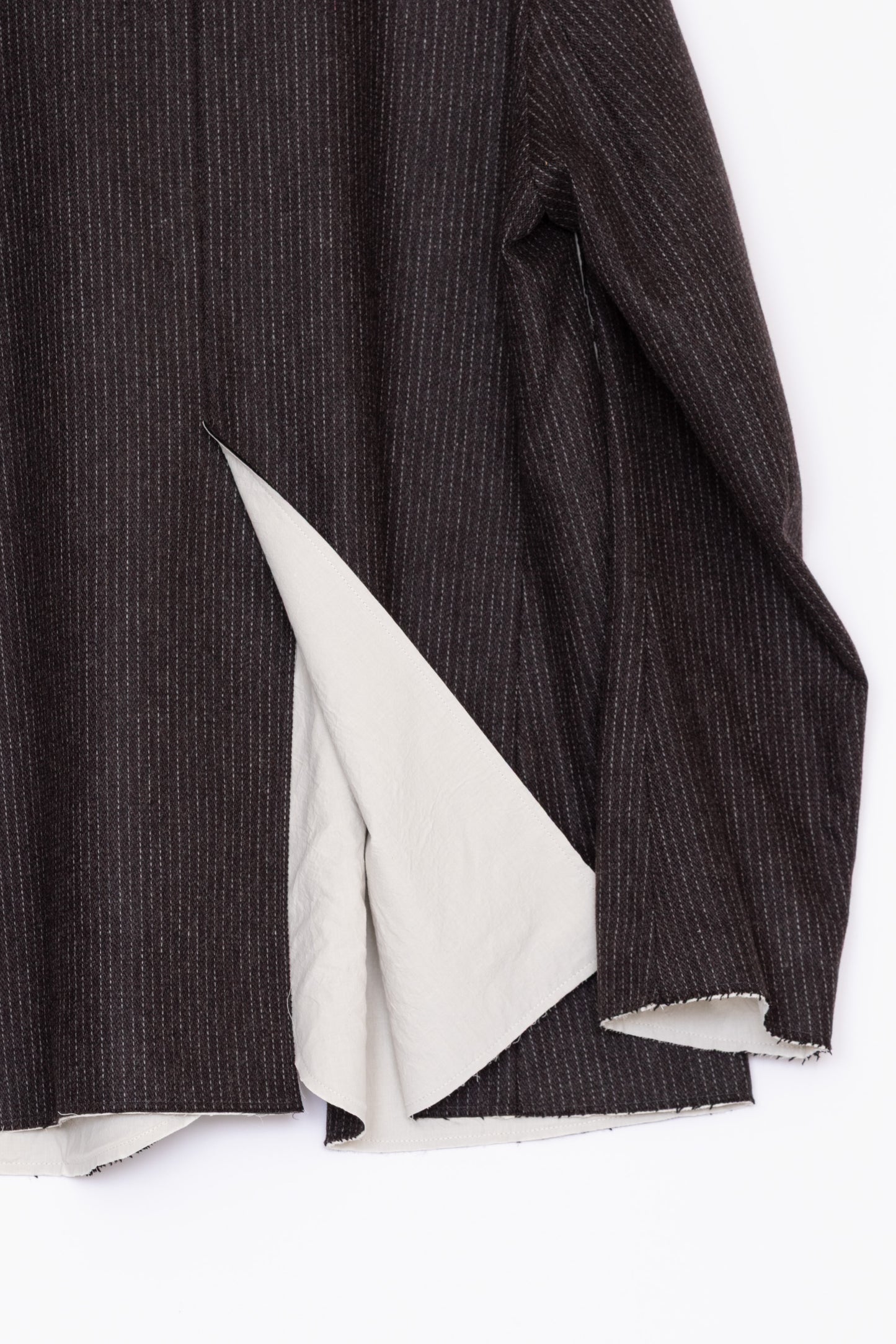 【WRIGHT+DOYLE / ライトアンドドイル】Stanhope Jacket - Cacao Pinstripe