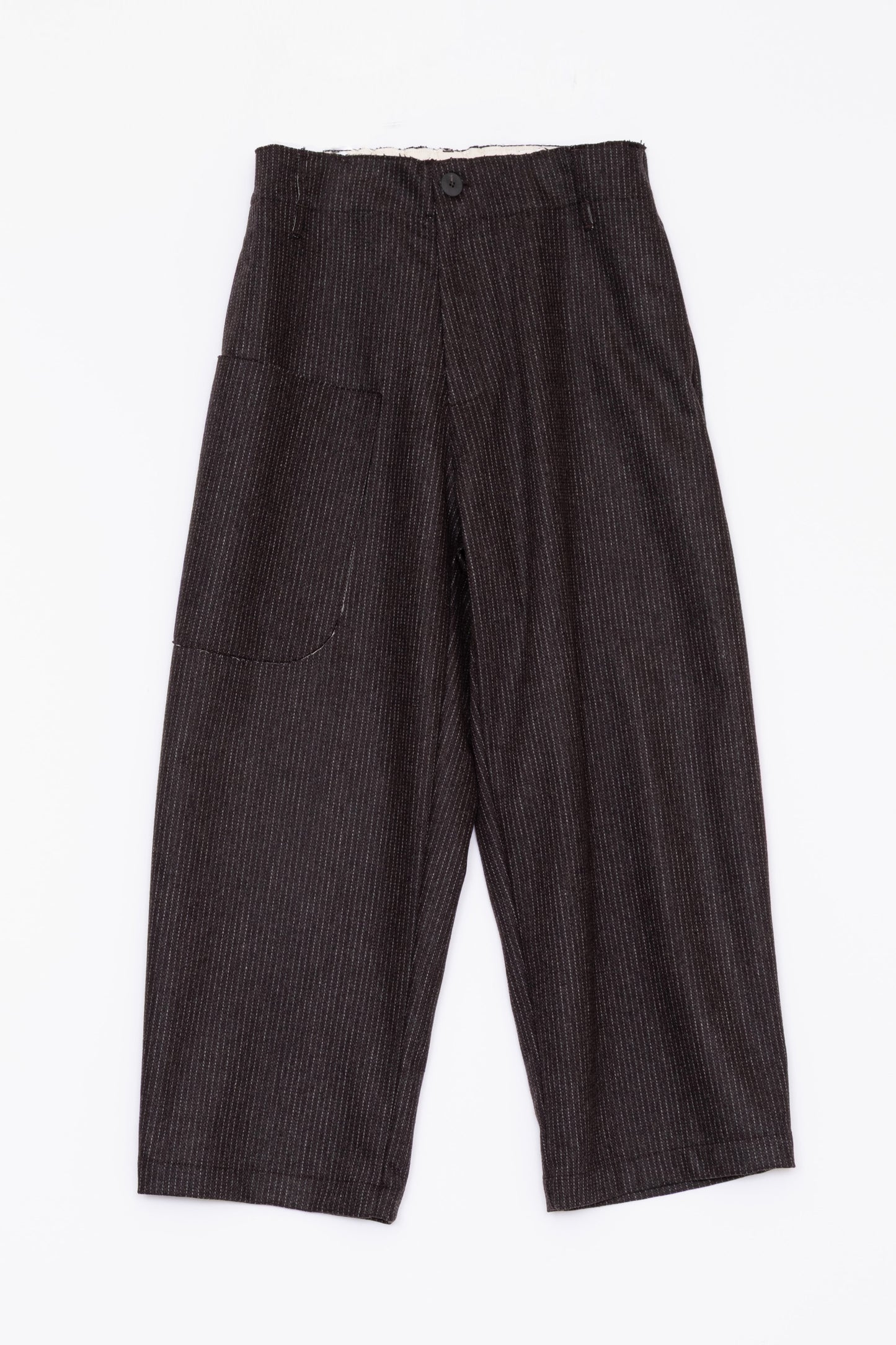 【WRIGHT+DOYLE / ライトアンドドイル】Wilhelm Trousers - Cacao Pinstripe
