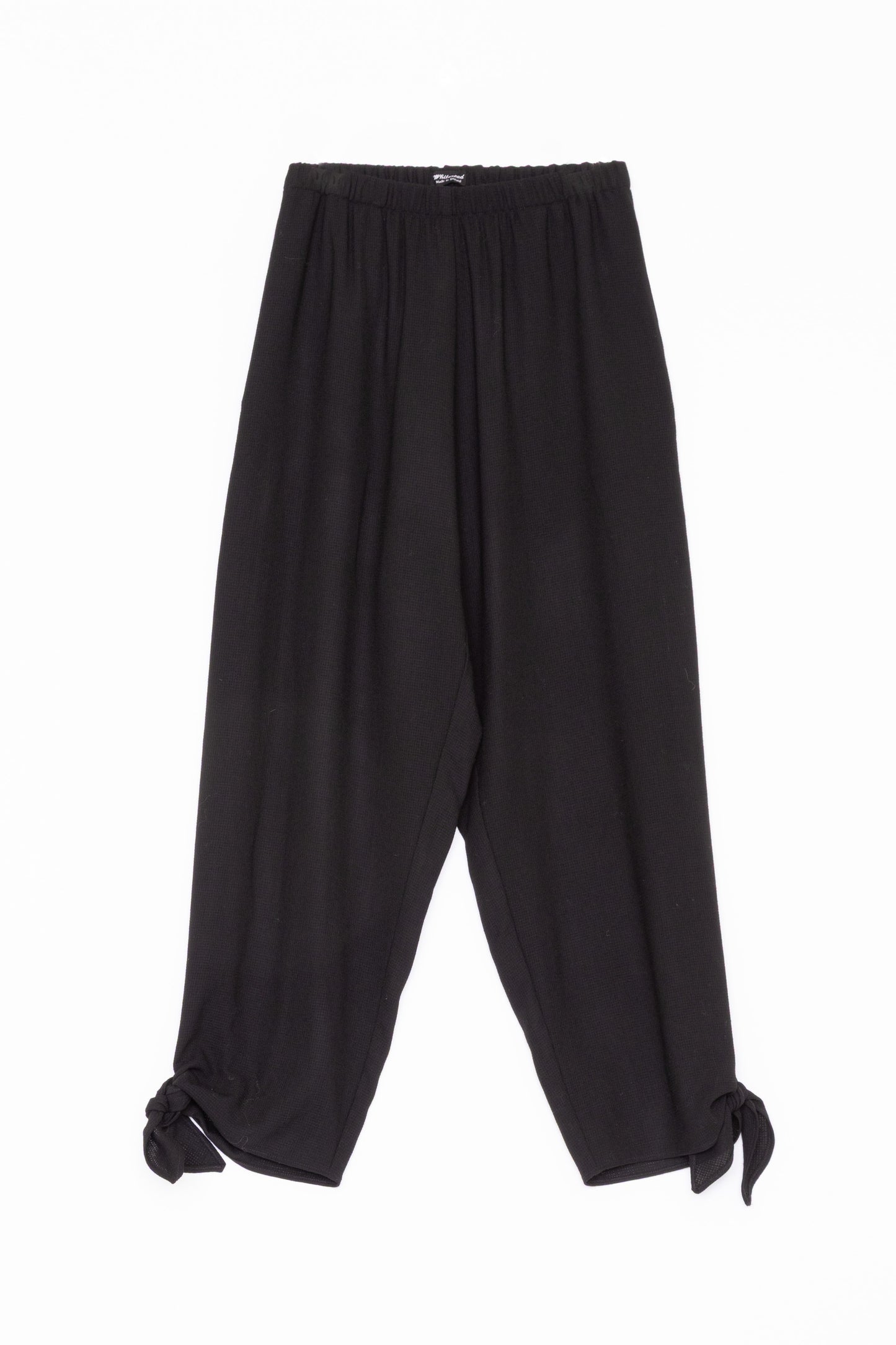 【Whiteread / ホワイトリード】Elasticated waist trousers - Ebony
