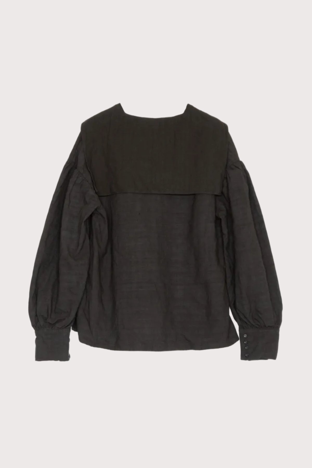 【Whiteread / ホワイトリード】Sailor Collar shirt - Ebony Linen