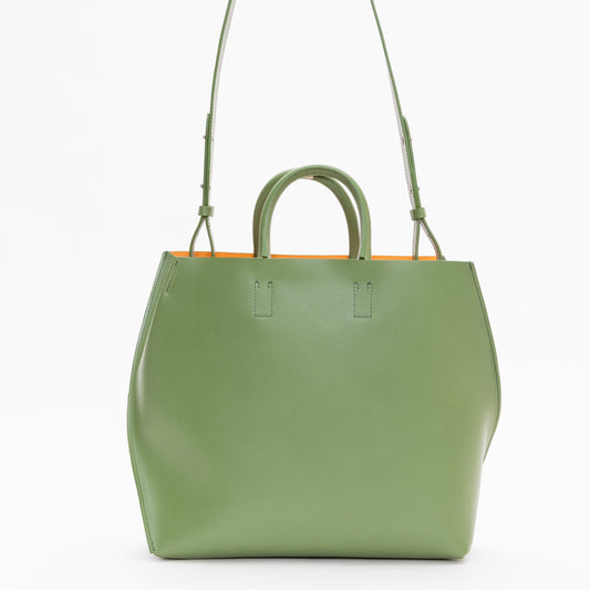 【COURTNEY ORLA / コートニーオーラ】SLOPE TOTE M w/strap Smooth L. - Army