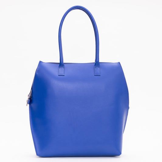 【COURTNEY ORLA / コートニーオーラ】ZIP/SLOPE tote L w/shoulder handle Smooth L. - Navy