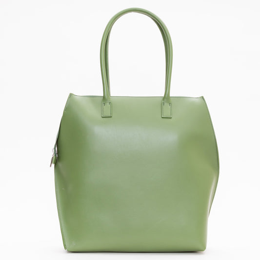 【COURTNEY ORLA / コートニーオーラ】ZIP/SLOPE tote L w/shoulder handle Smooth L. - Army