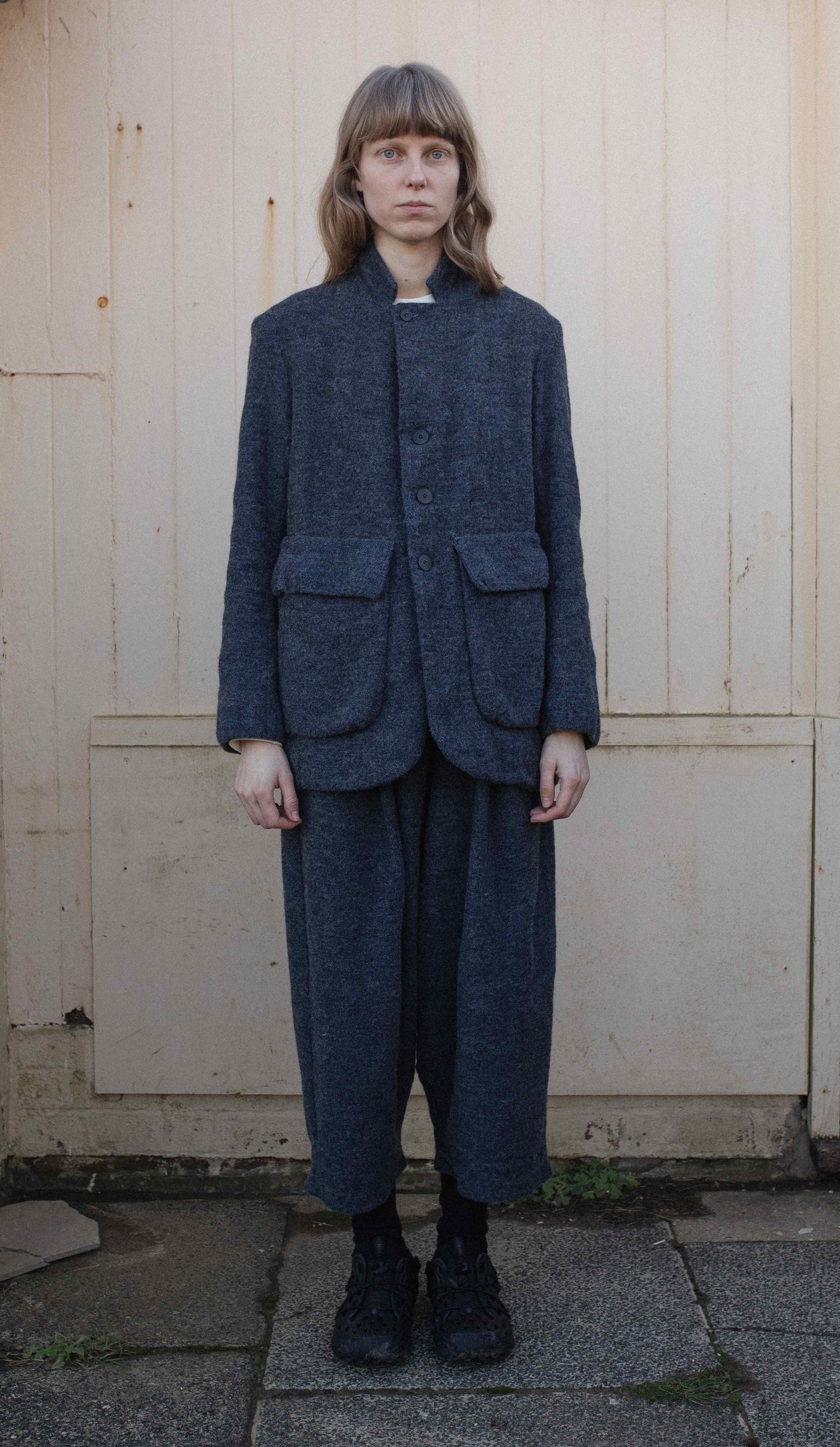 BARREL LEG TROUSERS