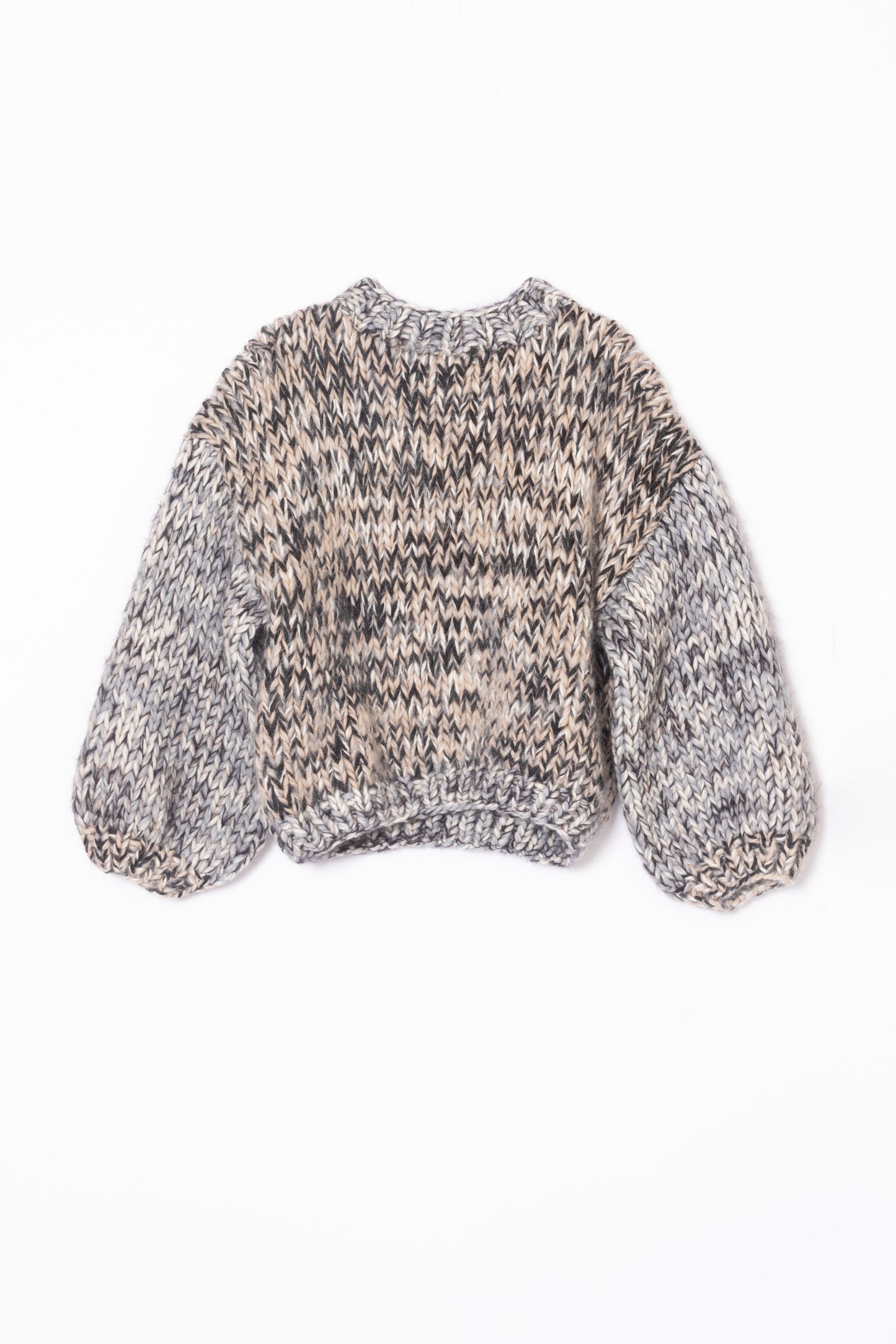 【Maiami / マイアミ】Merino Mix Chunky Pullover - Monochrome