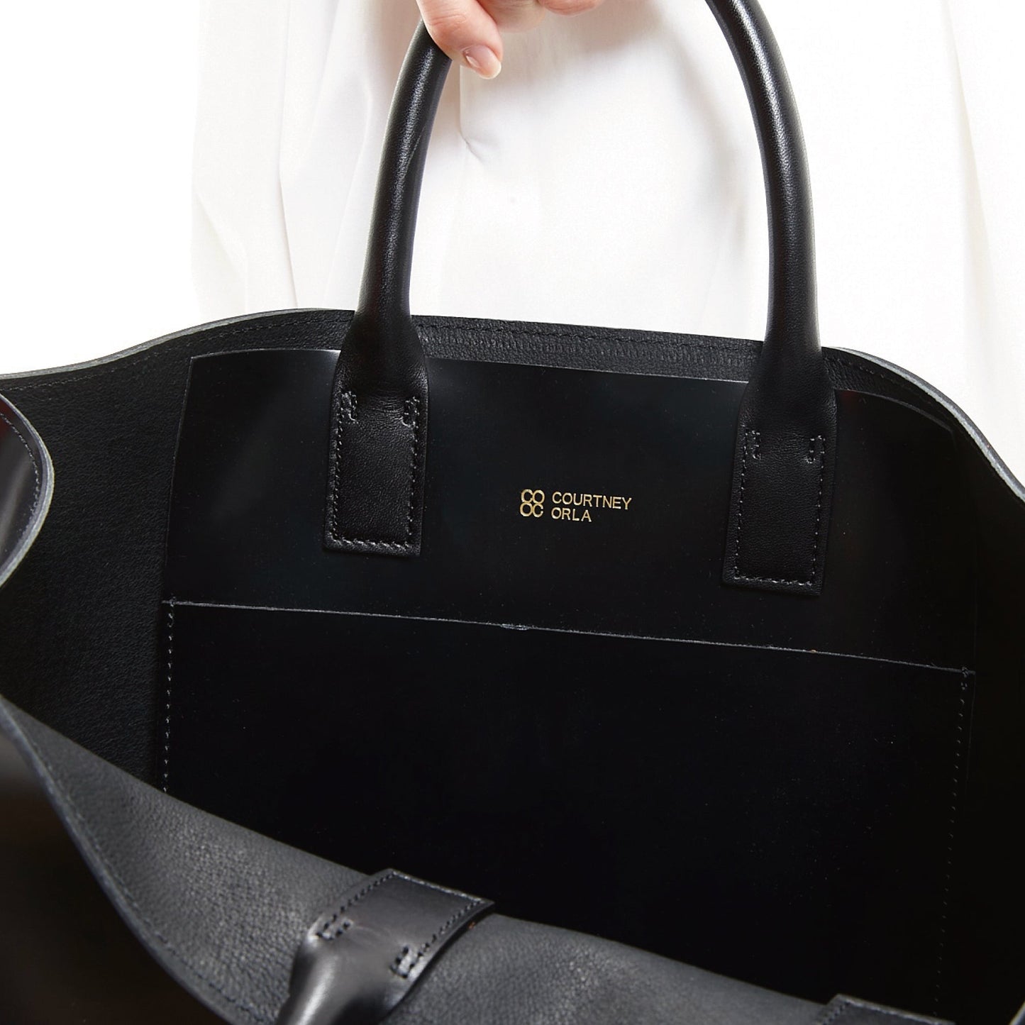 SLOPE TOTE L PVC/PIG.L/COW.L - RED/CAMEL