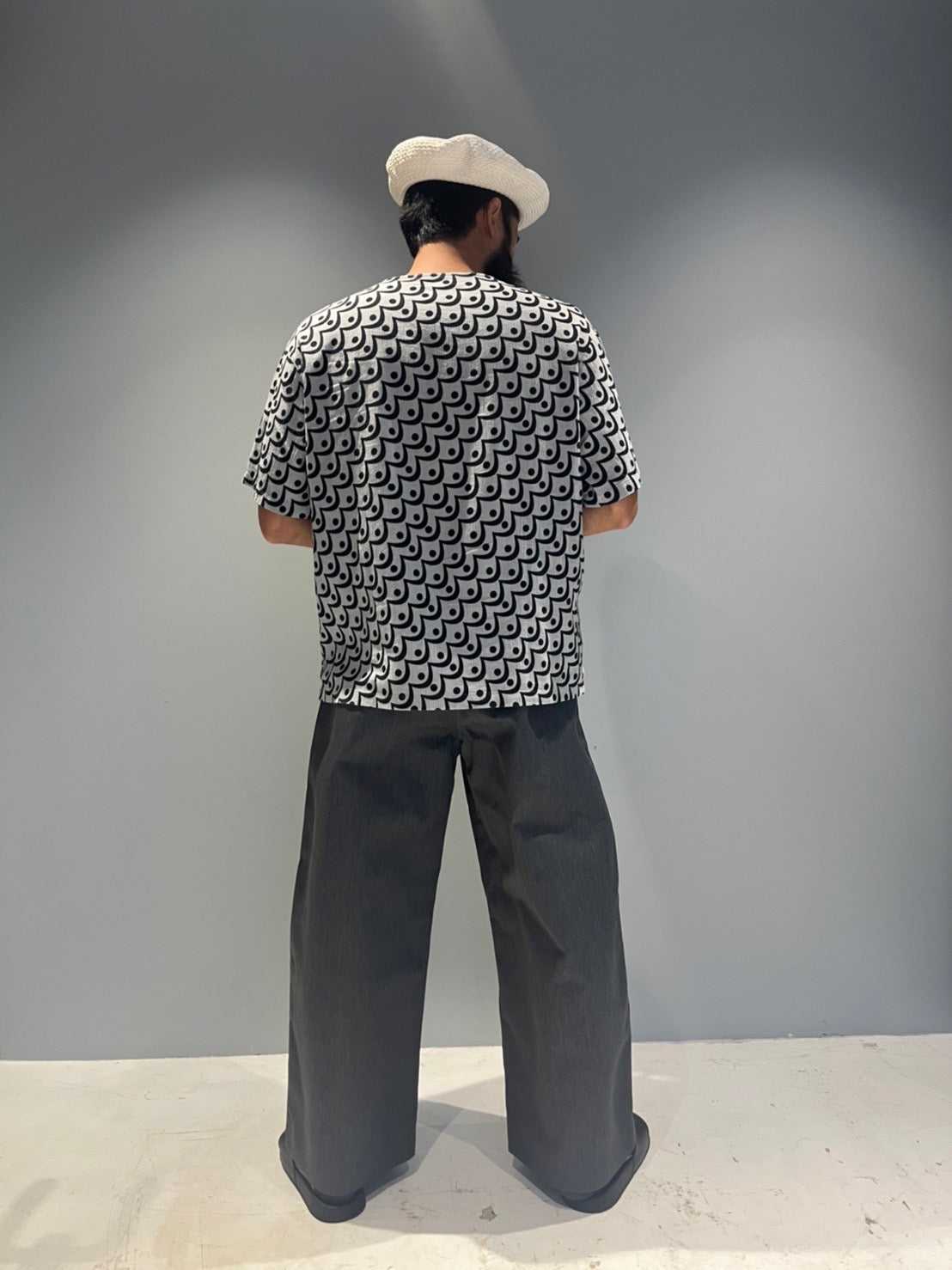 PRINT SHORT SLV SHIRT