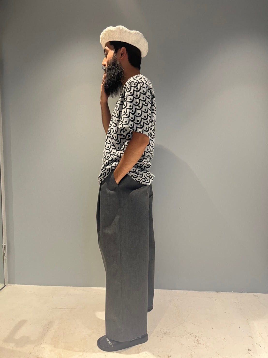 PRINT SHORT SLV SHIRT