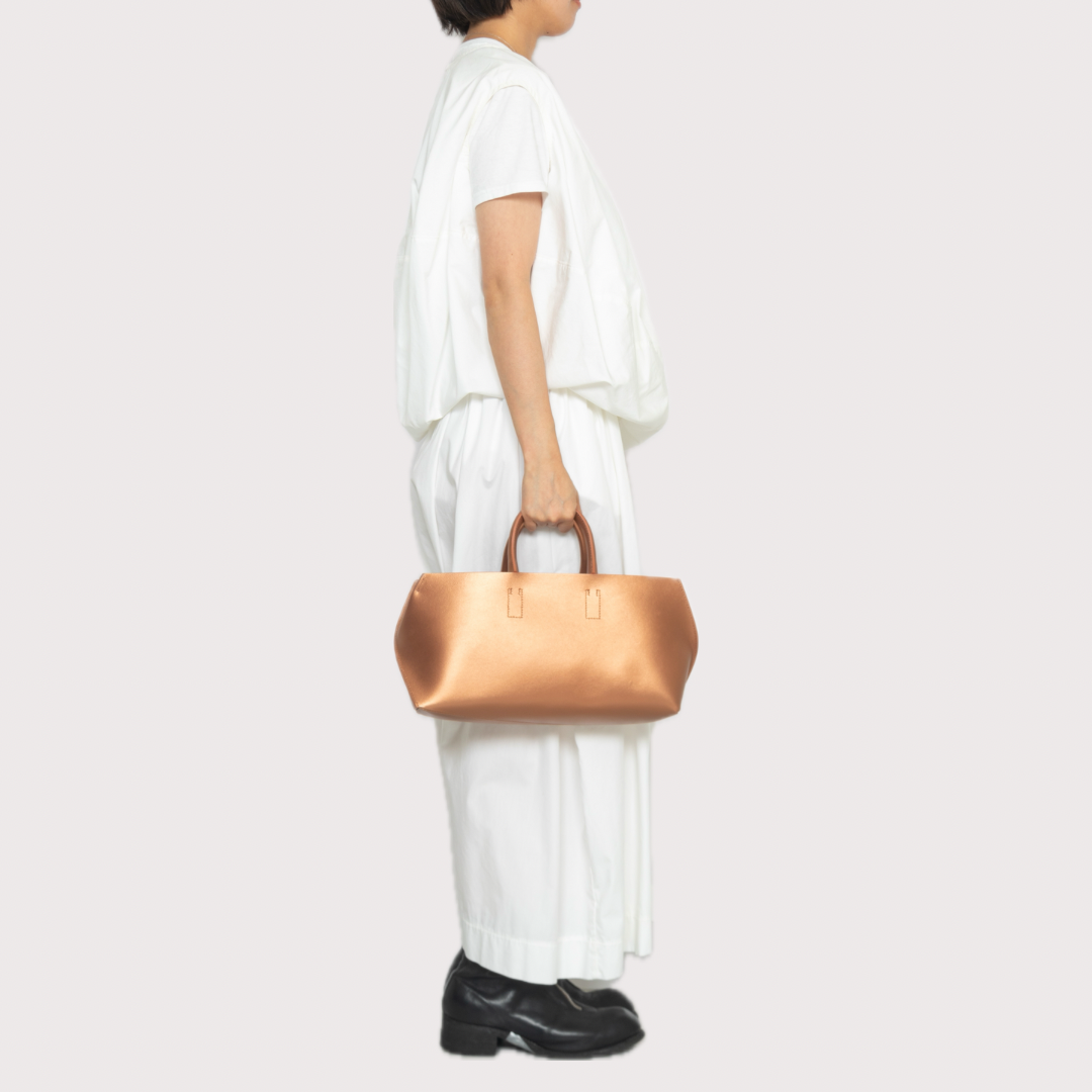 【COURTNEY ORLA / コートニーオーラ】SLOPE wine tote Smooth L. - Copper