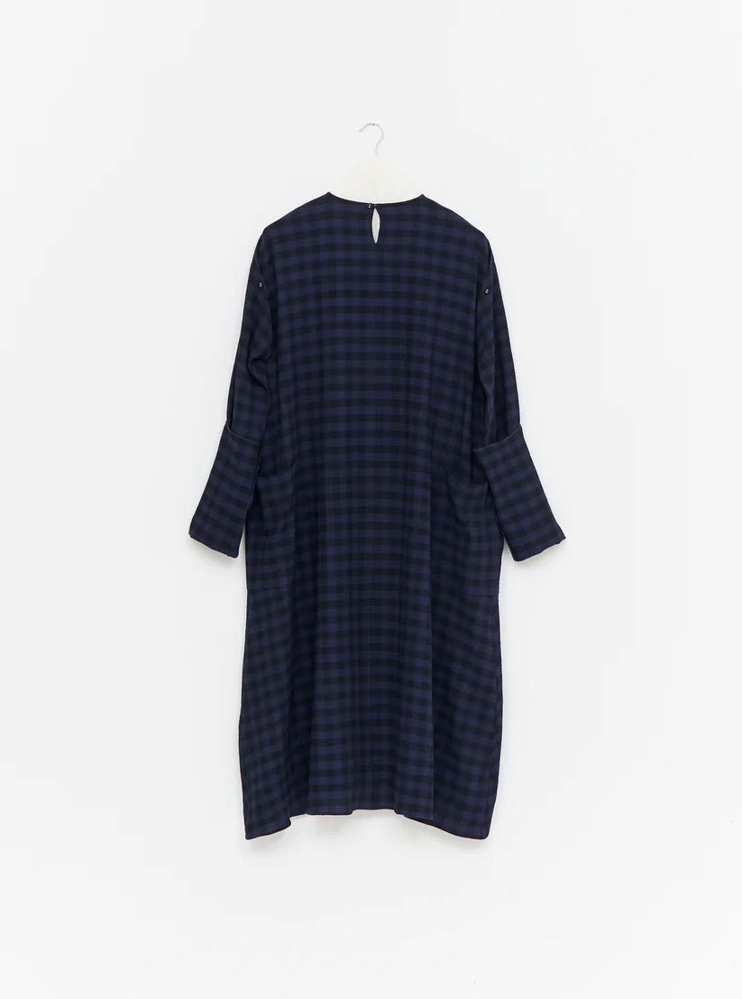 【WRIGHT+DOYLE / ライトアンドドイル】Hand Tie Dress - Ink & Black Check