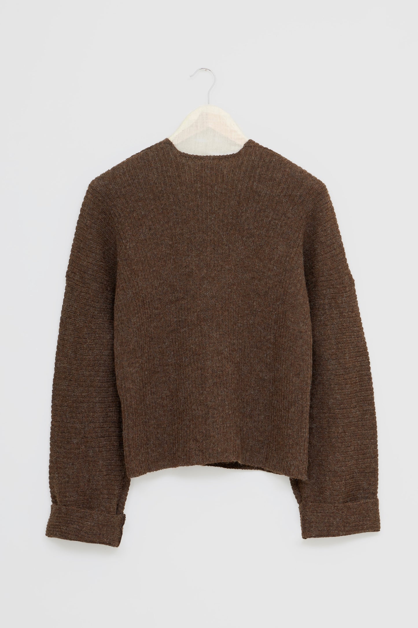 【Whiteread / ホワイトリード】Cresta Ribbed Cardigan - Coffee