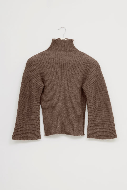 【Whiteread / ホワイトリード】Acana Ribbed Jumper - Bark