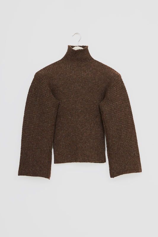 【Whiteread / ホワイトリード】Acana Ribbed Jumper - Coffee