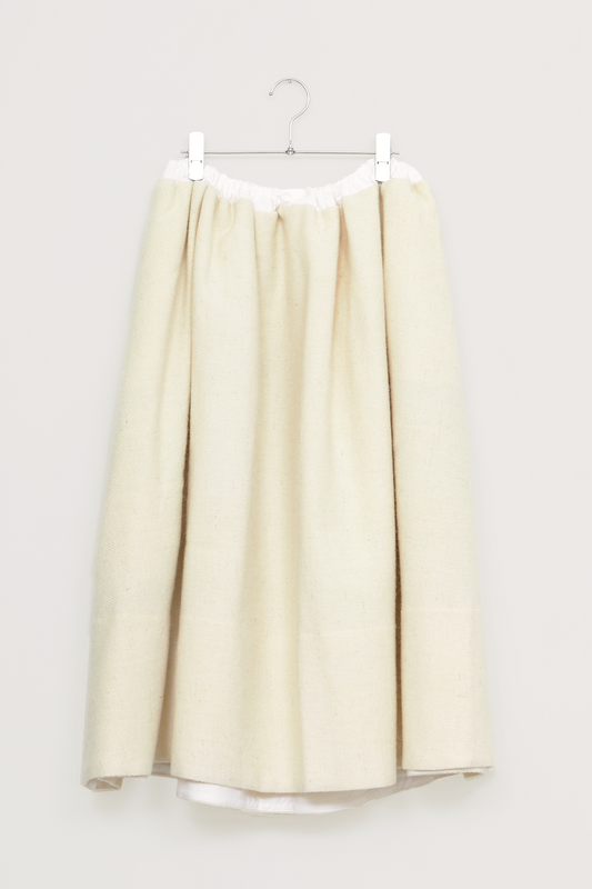 【Whiteread / ホワイトリード】Hem Panel Skirt - Milk