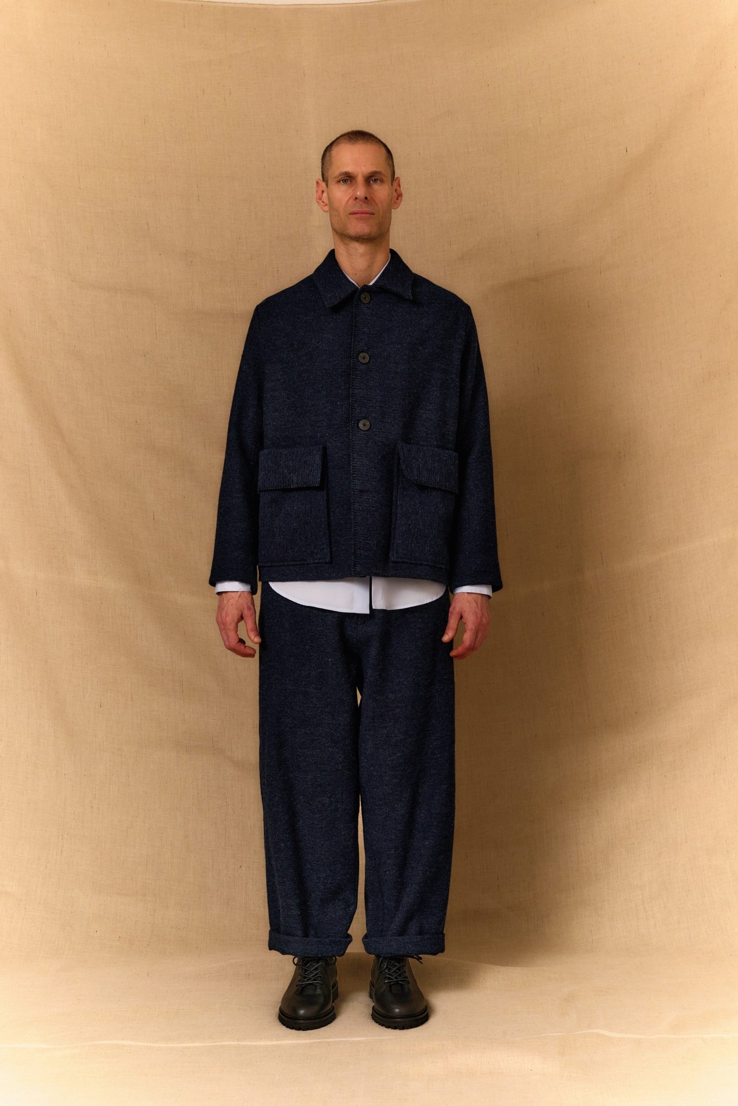 【WRIGHT+DOYLE / ライトアンドドイル】Lozere Trousers - Encre Blue