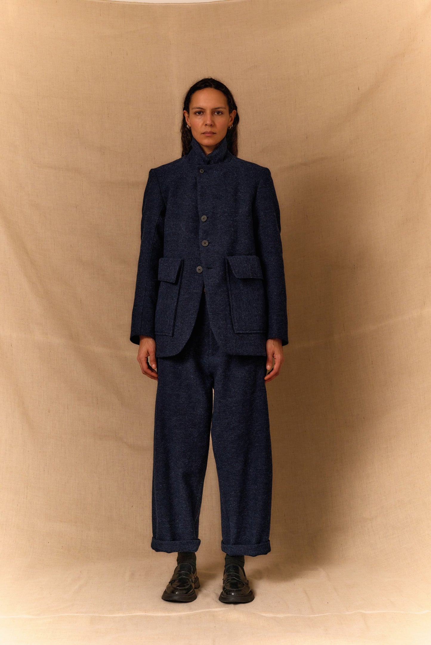 【WRIGHT+DOYLE / ライトアンドドイル】Lucien Jacket - Encre Blue