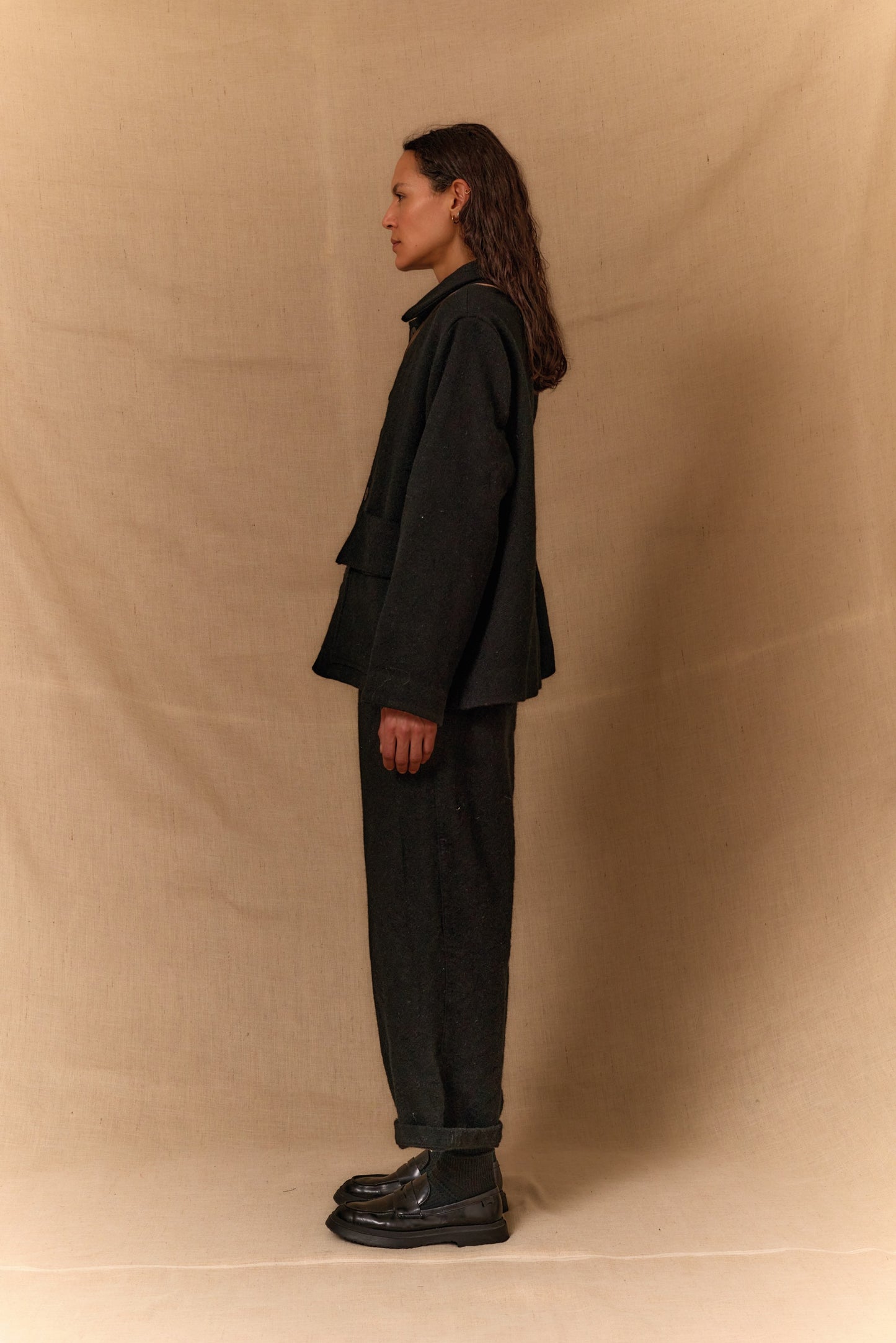 【WRIGHT+DOYLE / ライトアンドドイル】Lozere Trousers - Ebony