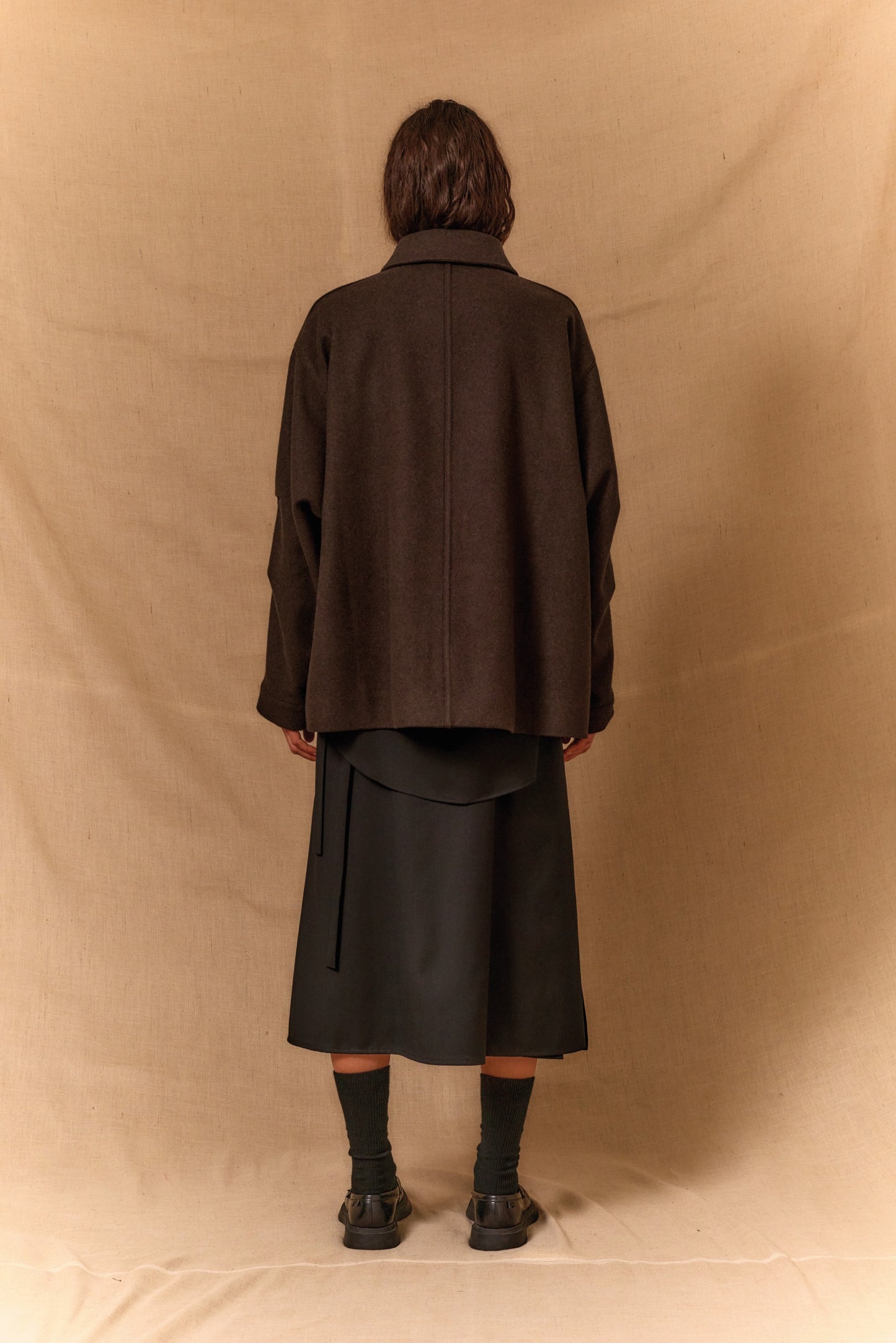 【WRIGHT+DOYLE / ライトアンドドイル】Pelen Coat - Cacao