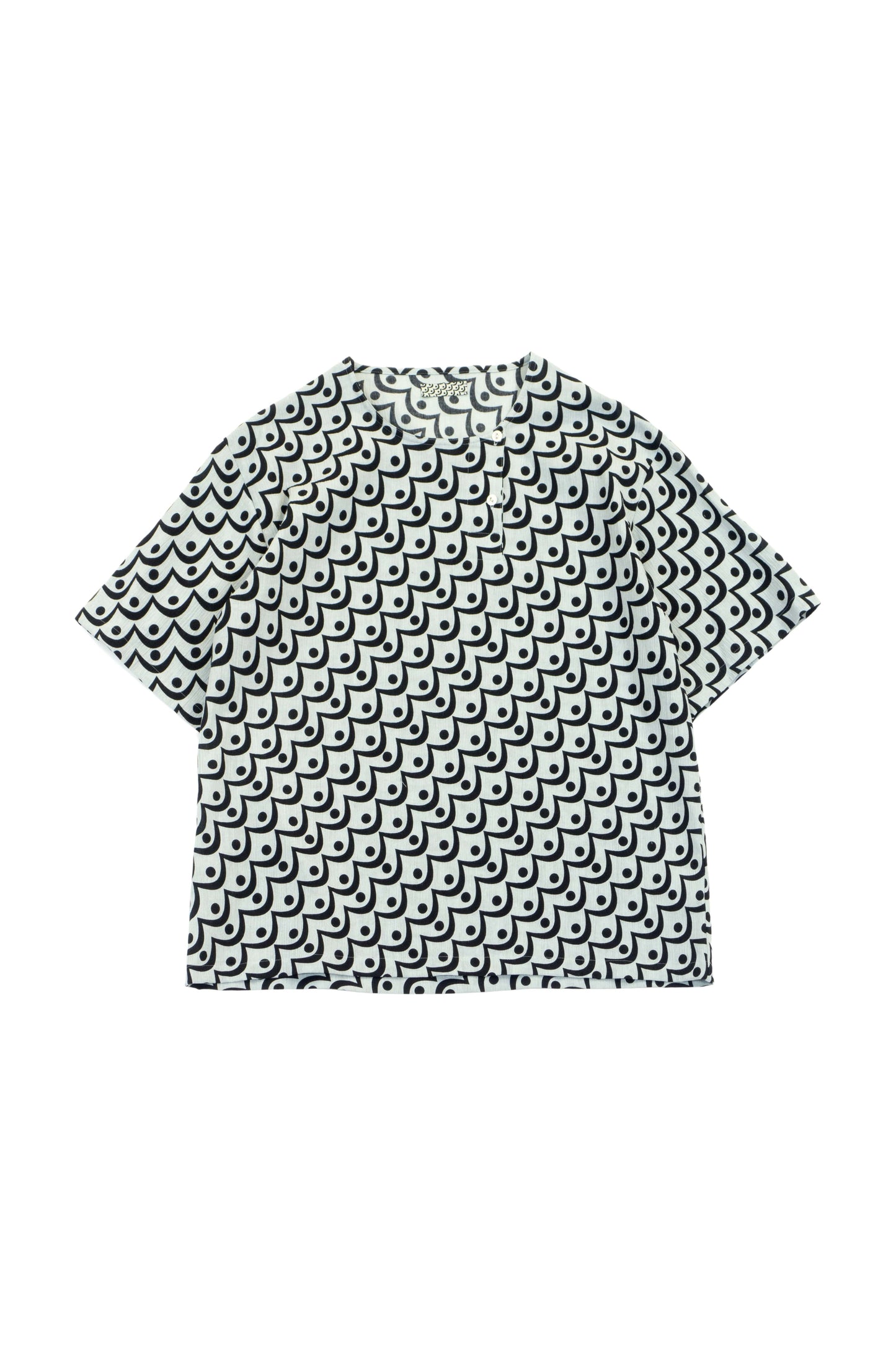 PRINT SHORT SLV SHIRT
