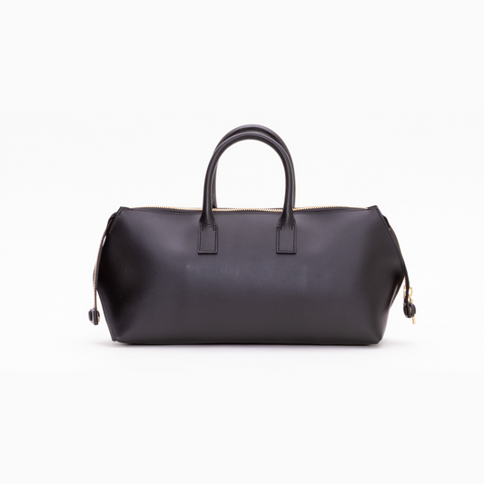 【COURTNEY ORLA / コートニーオーラ】ZIP/SLOPE wine tote Smooth L. - Black