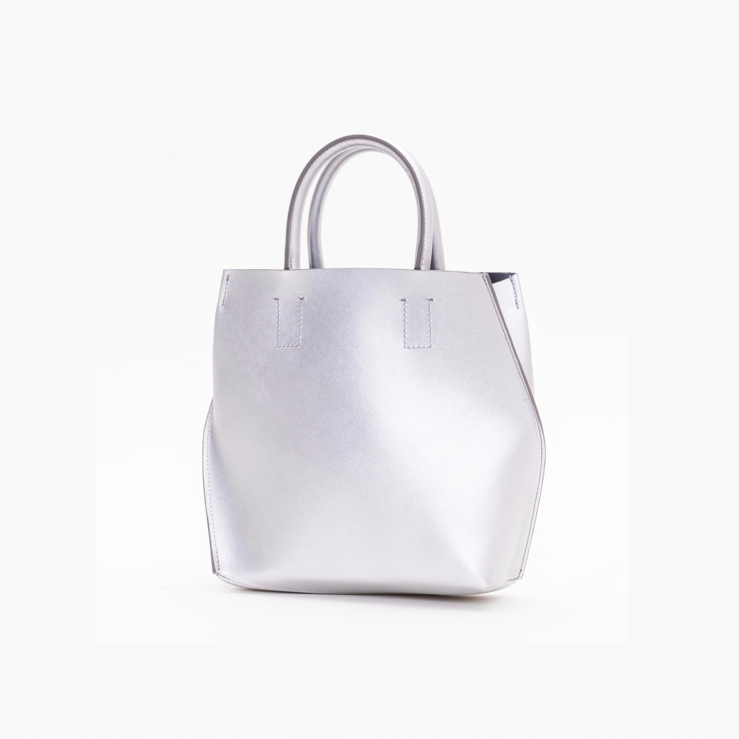 【COURTNEY ORLA / コートニーオーラ】SLOPE tote S Smooth L. - Silver