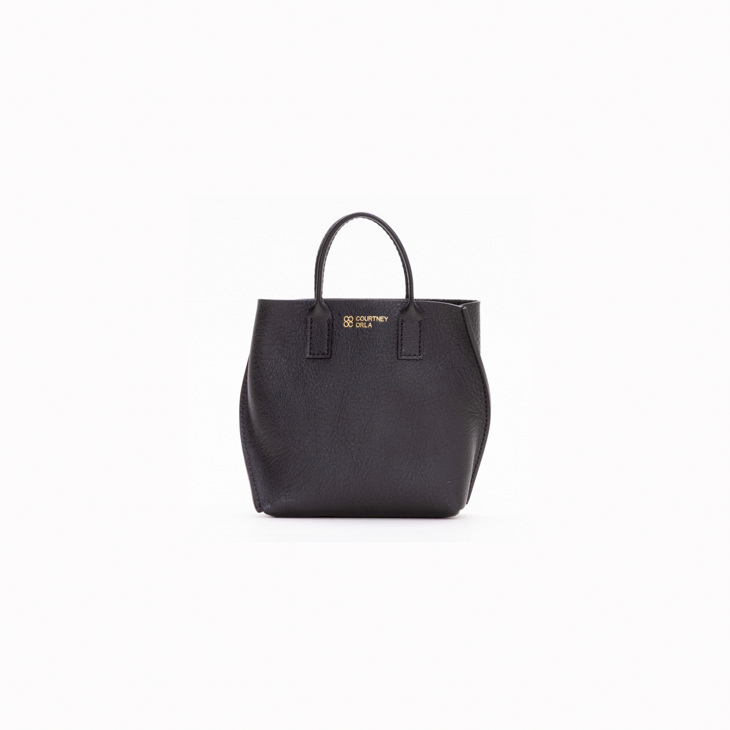 【COURTNEY ORLA / コートニーオーラ】SLOPE tote super mini Shrink L. - Black