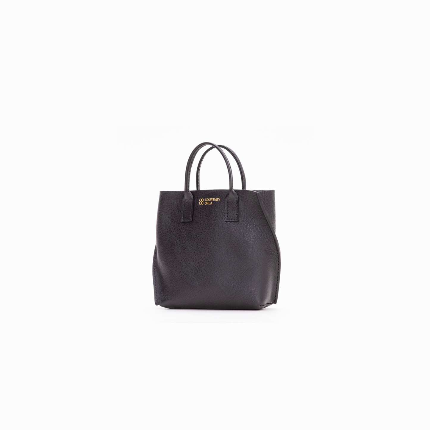 【COURTNEY ORLA / コートニーオーラ】SLOPE tote super mini Shrink L. - Black