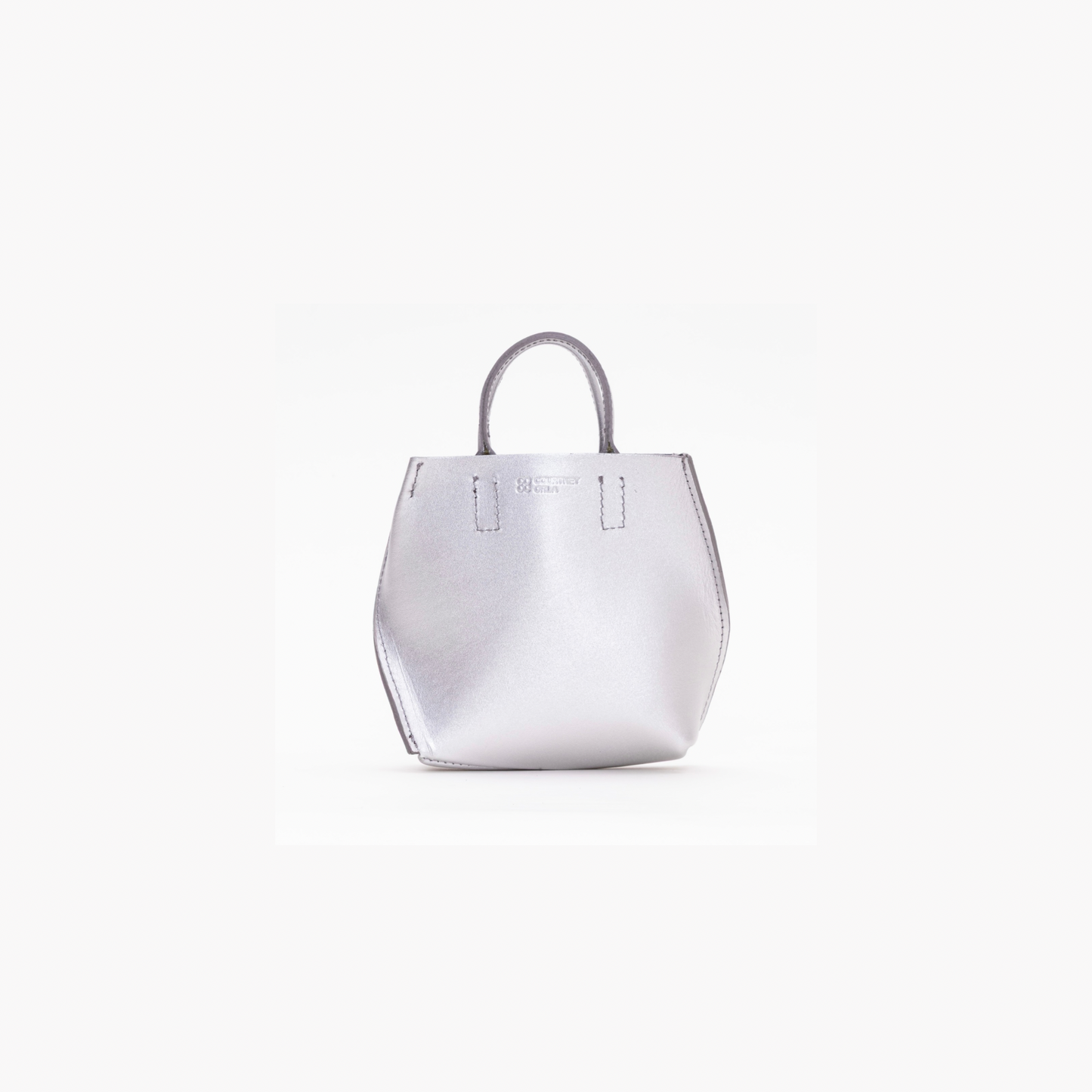 【COURTNEY ORLA / コートニーオーラ】SLOPE tote super mini Smooth L. - Silver