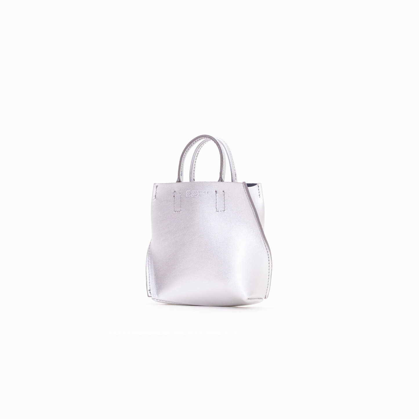 【COURTNEY ORLA / コートニーオーラ】SLOPE tote super mini Smooth L. - Silver