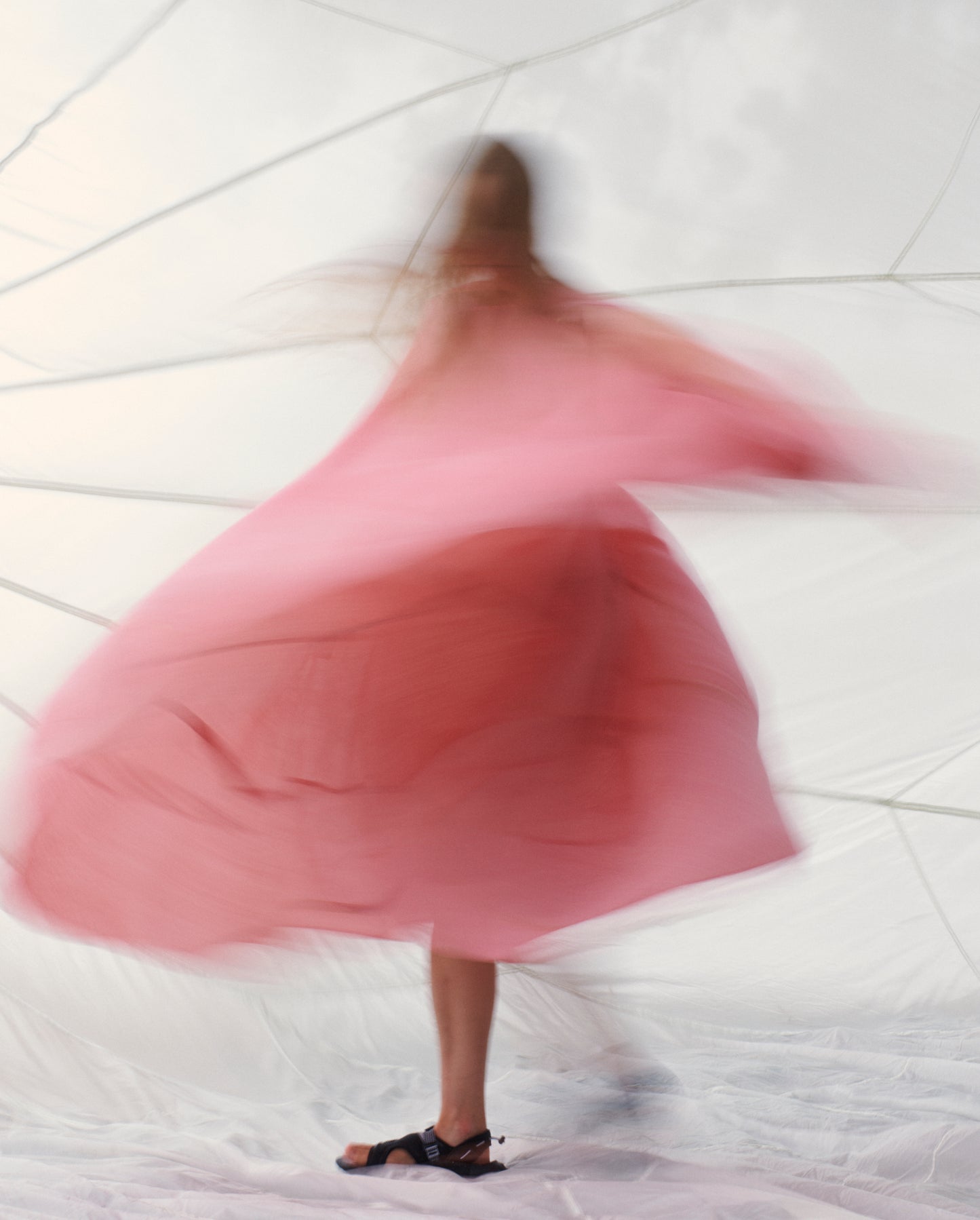 Sleeveless Circle Dress - Vintage Parachute