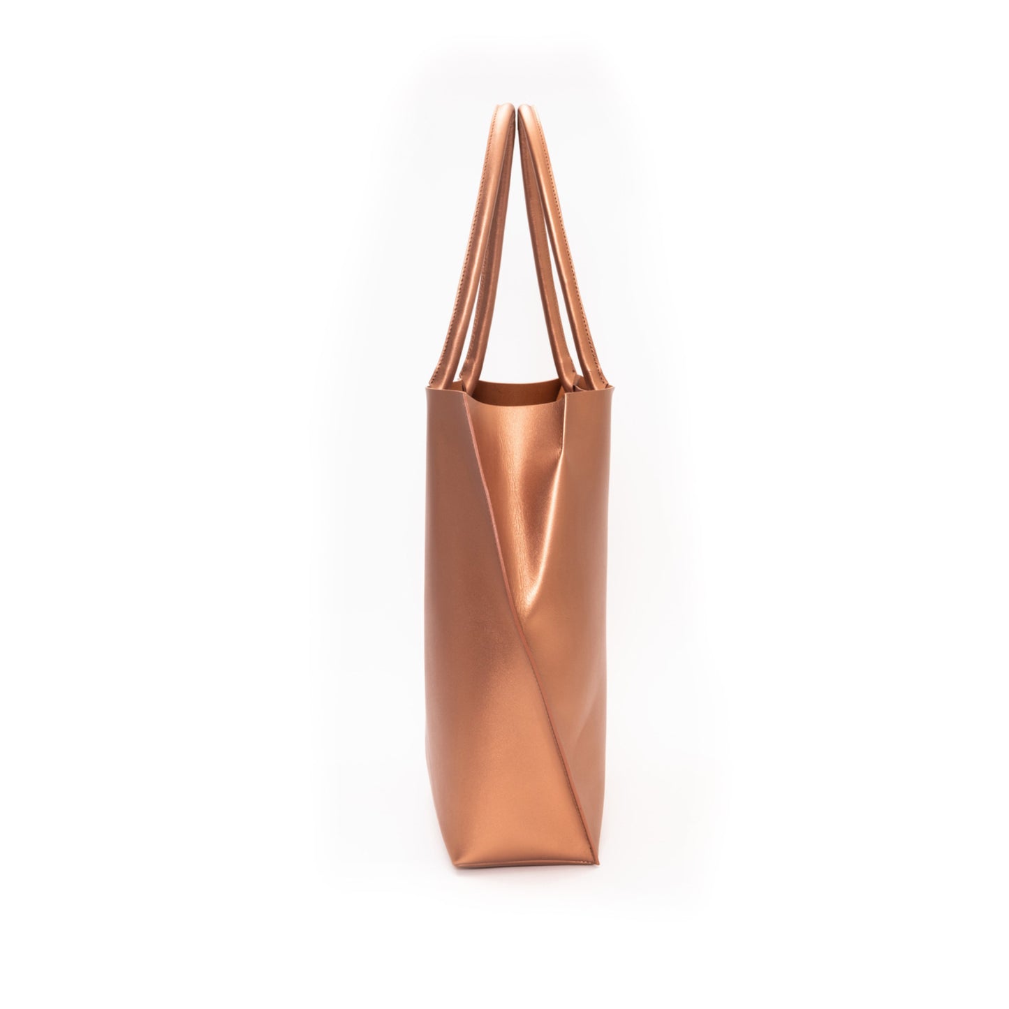 【COURTNEY ORLA / コートニーオーラ】SLOPE tote L with shoulder handle Smooth L. - Copper