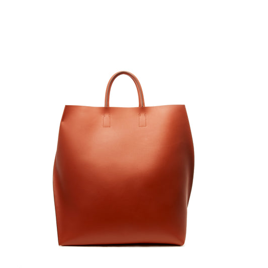 [Courtney Orla] SLOPE tote L Smooth L. - Brown