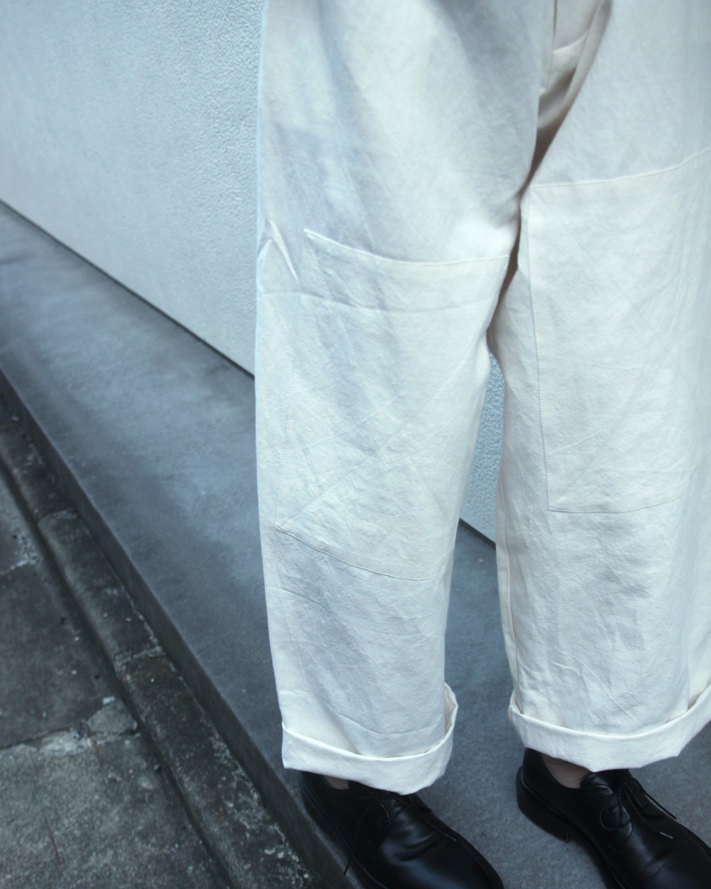 【WRIGHT&DOYLE / ライトアンドドイル】Gatherers Trousers - Biscuit