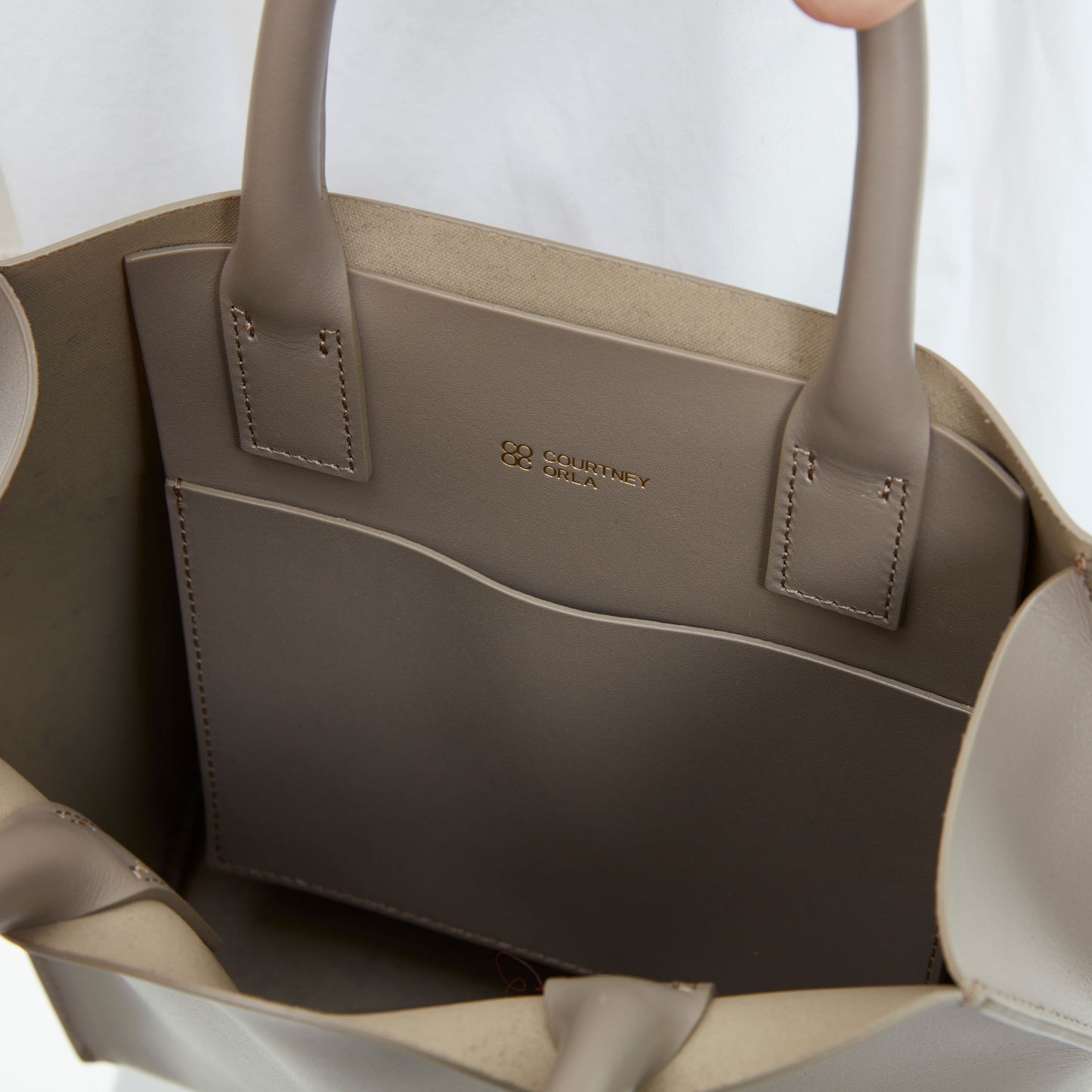 SLOPE TOTE S SMOOTH.L - TAUPE