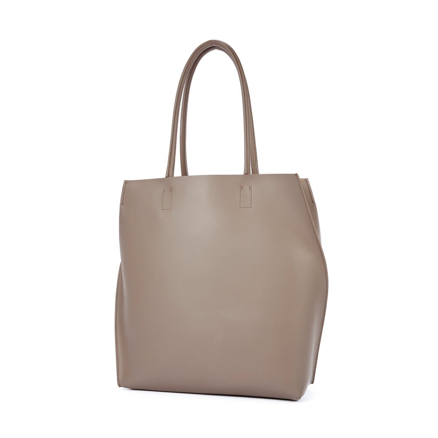 【Courtney Orla / コートニーオーラ】SLOPE tote L with shoulder handle Smooth L. - Taupe