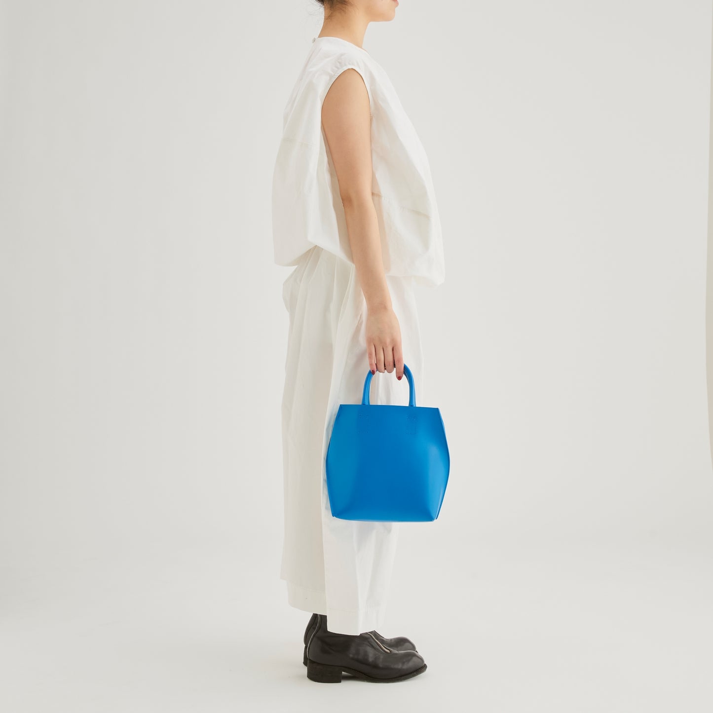 [Courtney Orla] SLOPE tote S Smooth L. - Blue