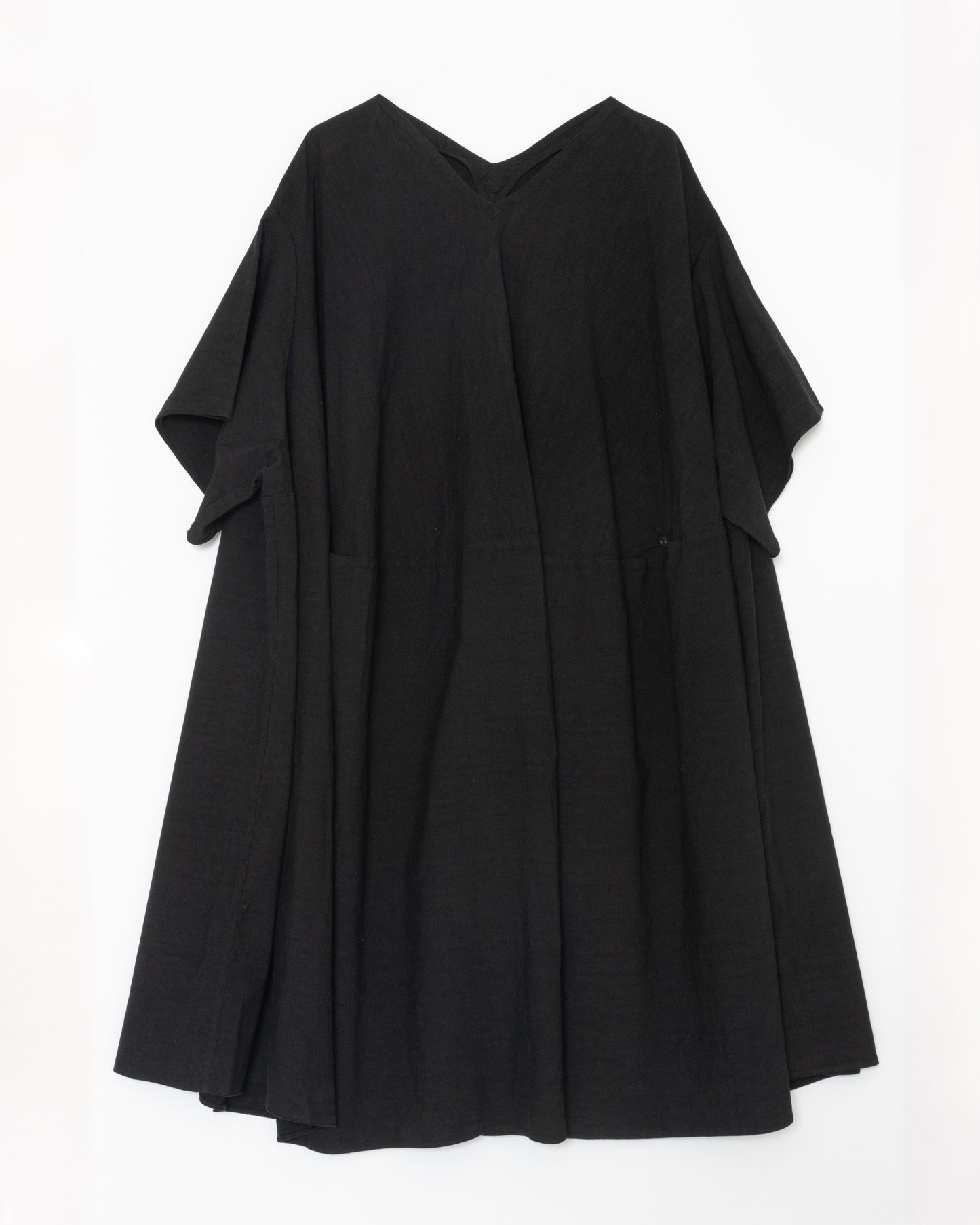 [Whiteread] V Neck Circle Dress - Linen