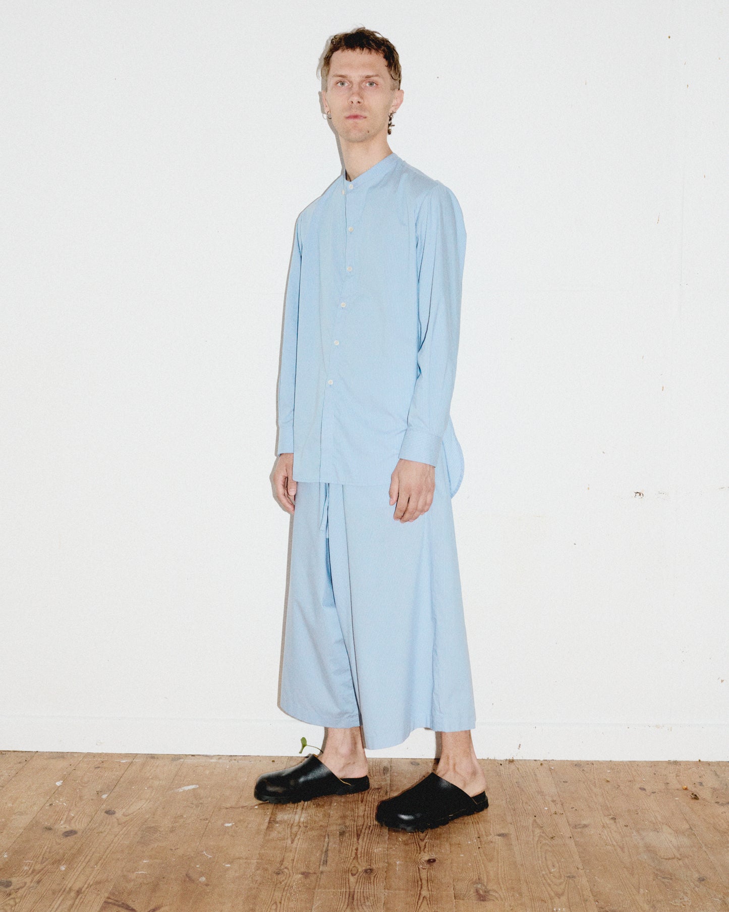【WRIGHT+DOYLE / ライトアンドドイル】Rowden shirt - Zenith Pinstripe