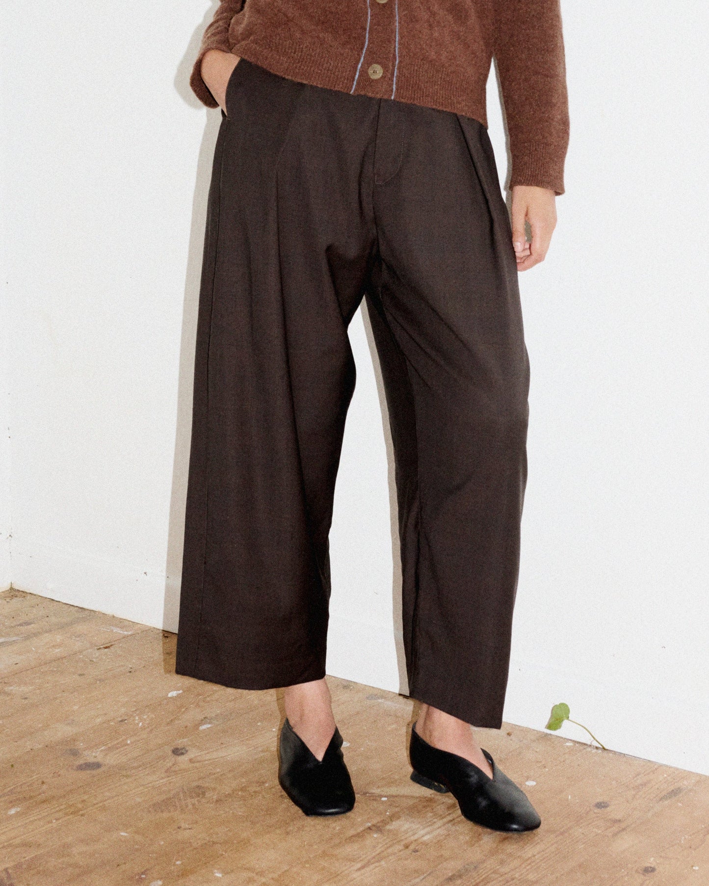 【WRIGHT+DOYLE / ライトアンドドイル】Leeden trousers - Cacao Check