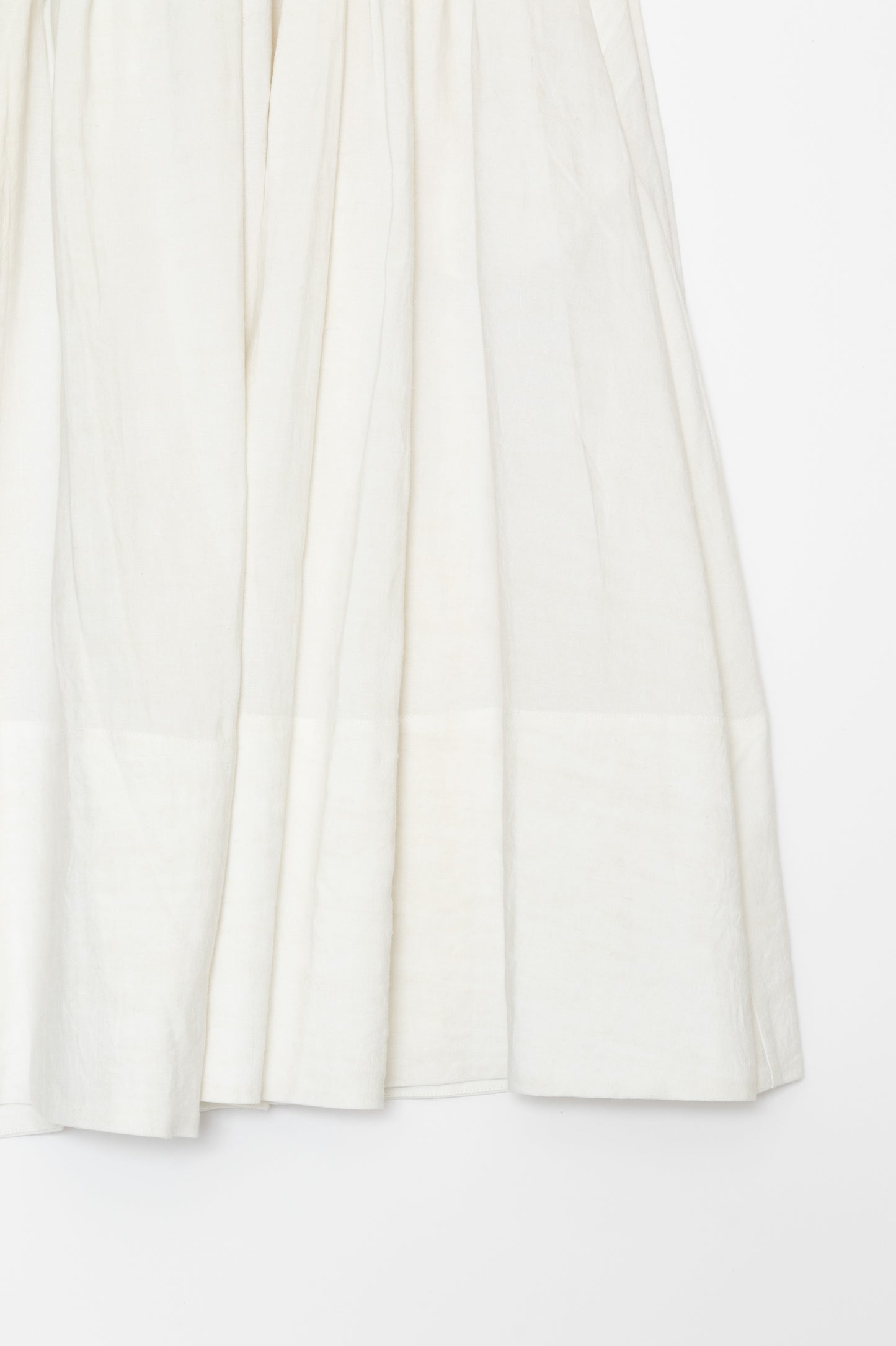 【Whiteread / ホワイトリード】Hem Panel Skirt - Natural Linen