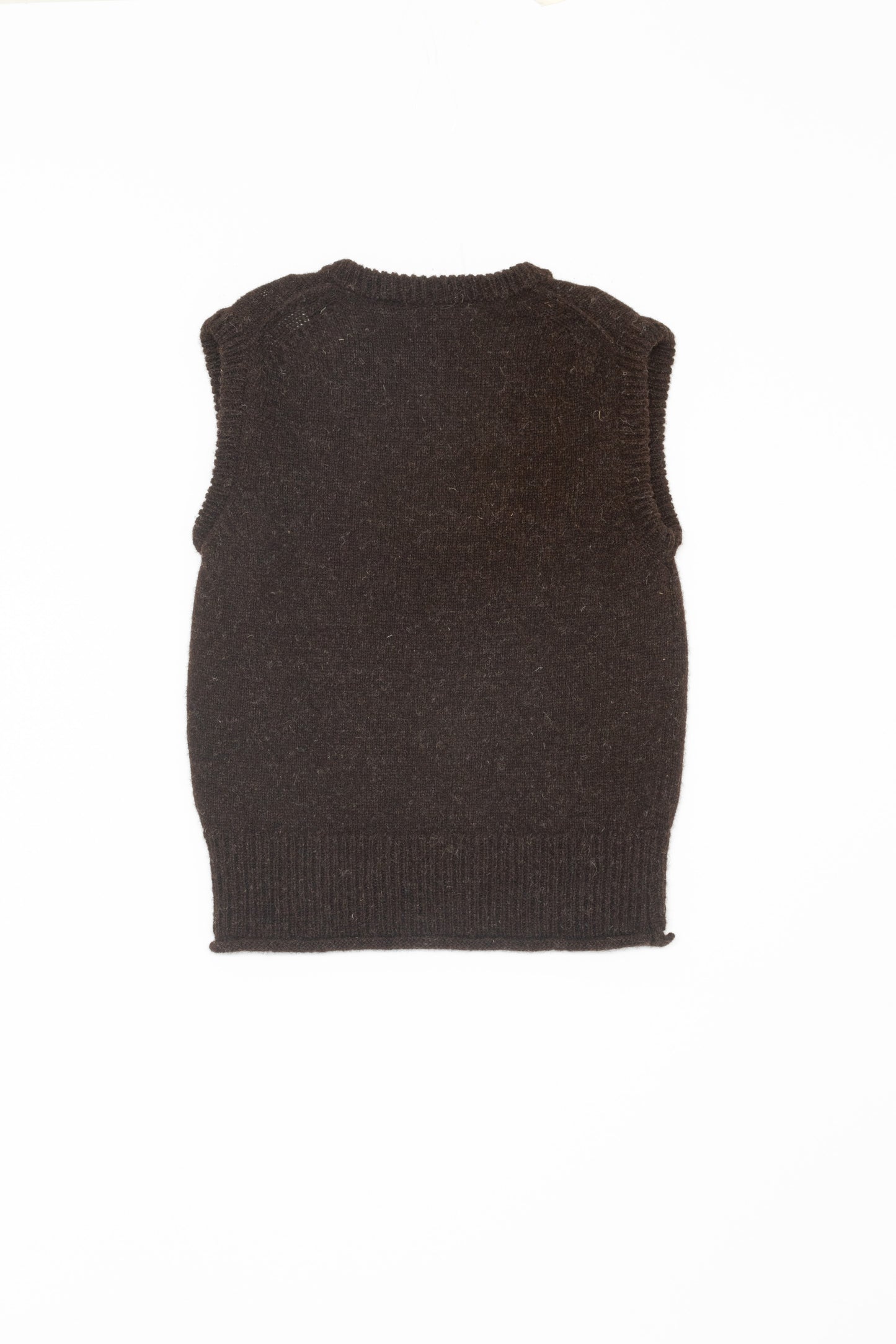 【WRIGHT+DOYLE / ライトアンドドイル】Welsh Black Vest - Cacao