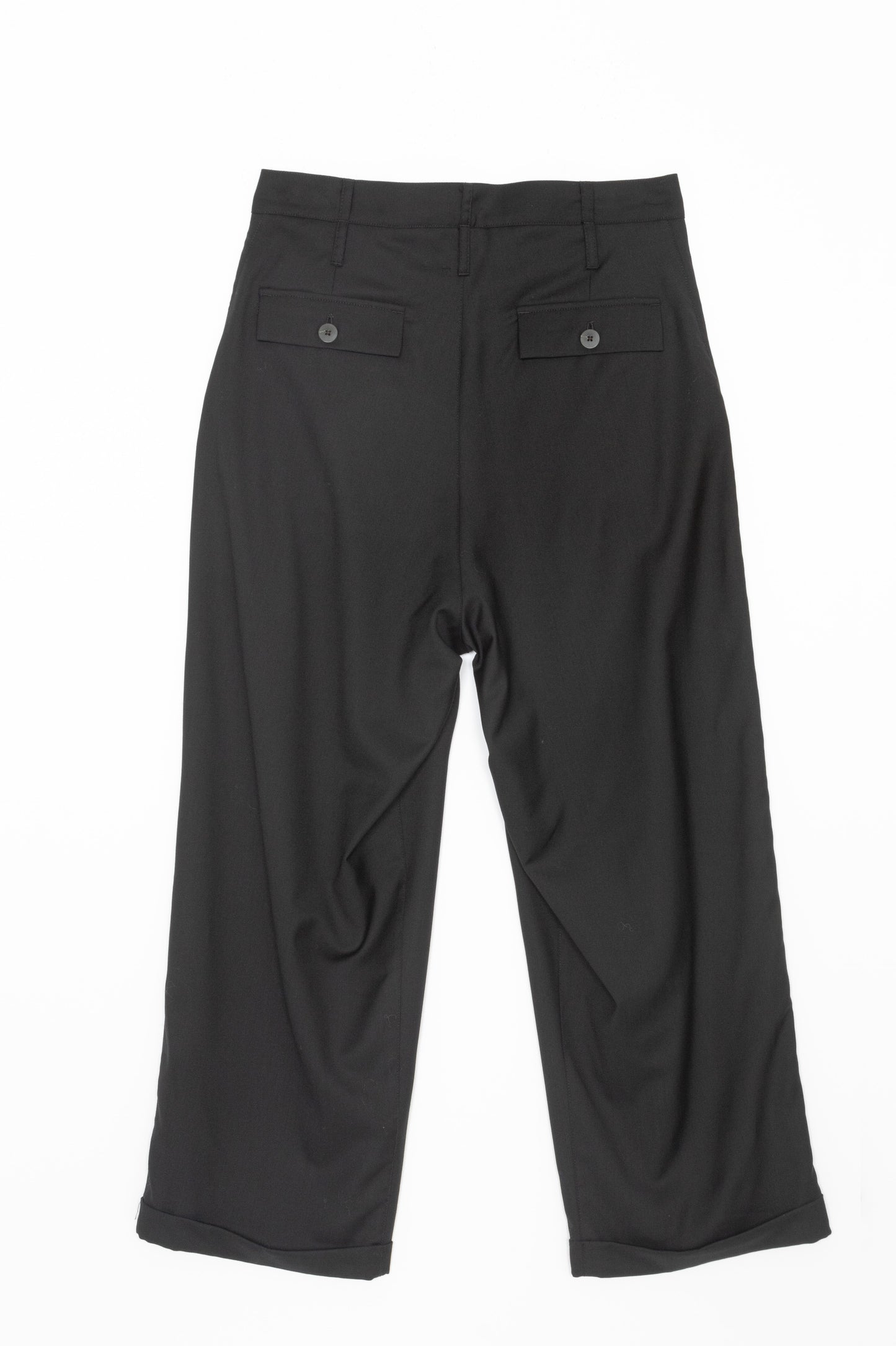 【WRIGHT+DOYLE / ライトアンドドイル】Double Pleat Trousers - Ebony