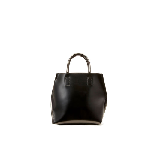 [Courtney Orla] SLOPE tote S PVC/Pig L./Cow L. - Black/Chinese Red