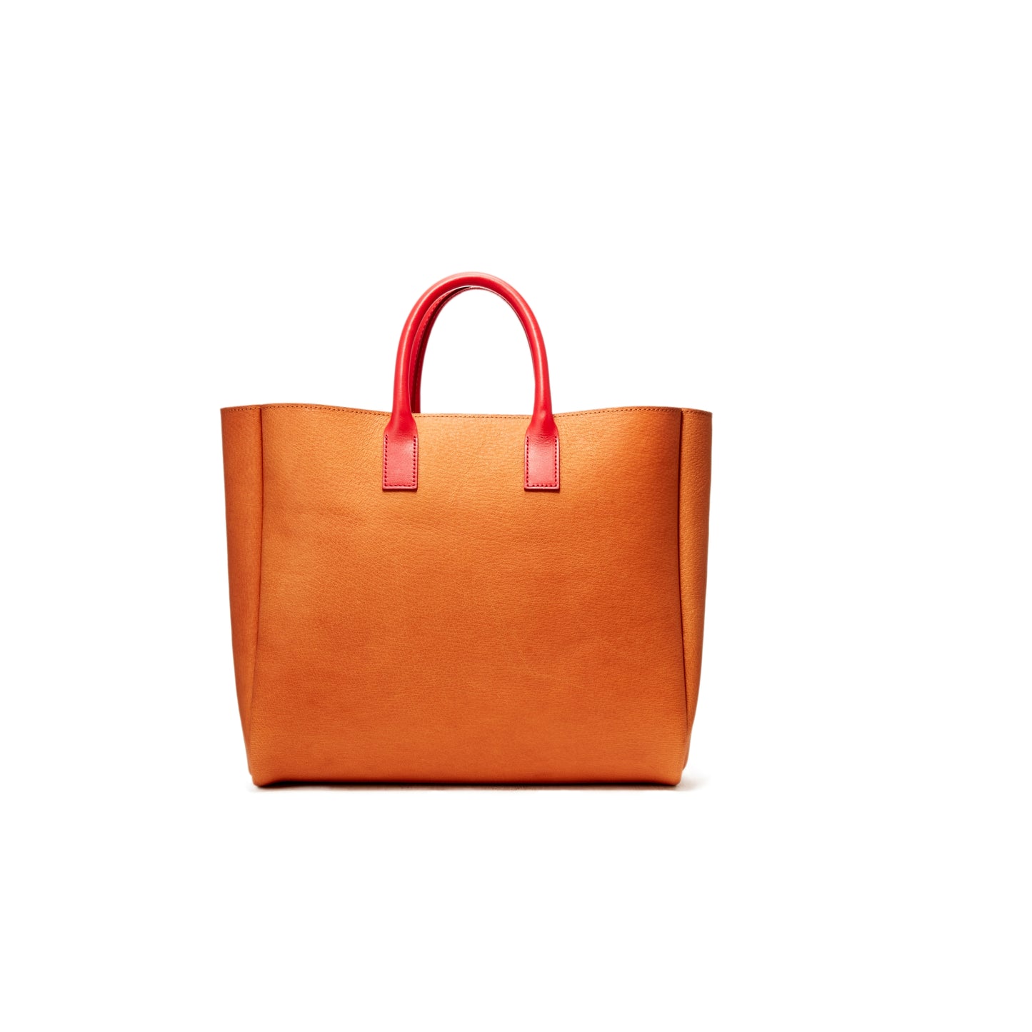 INVERSE TOTE m - RED/CAMEL