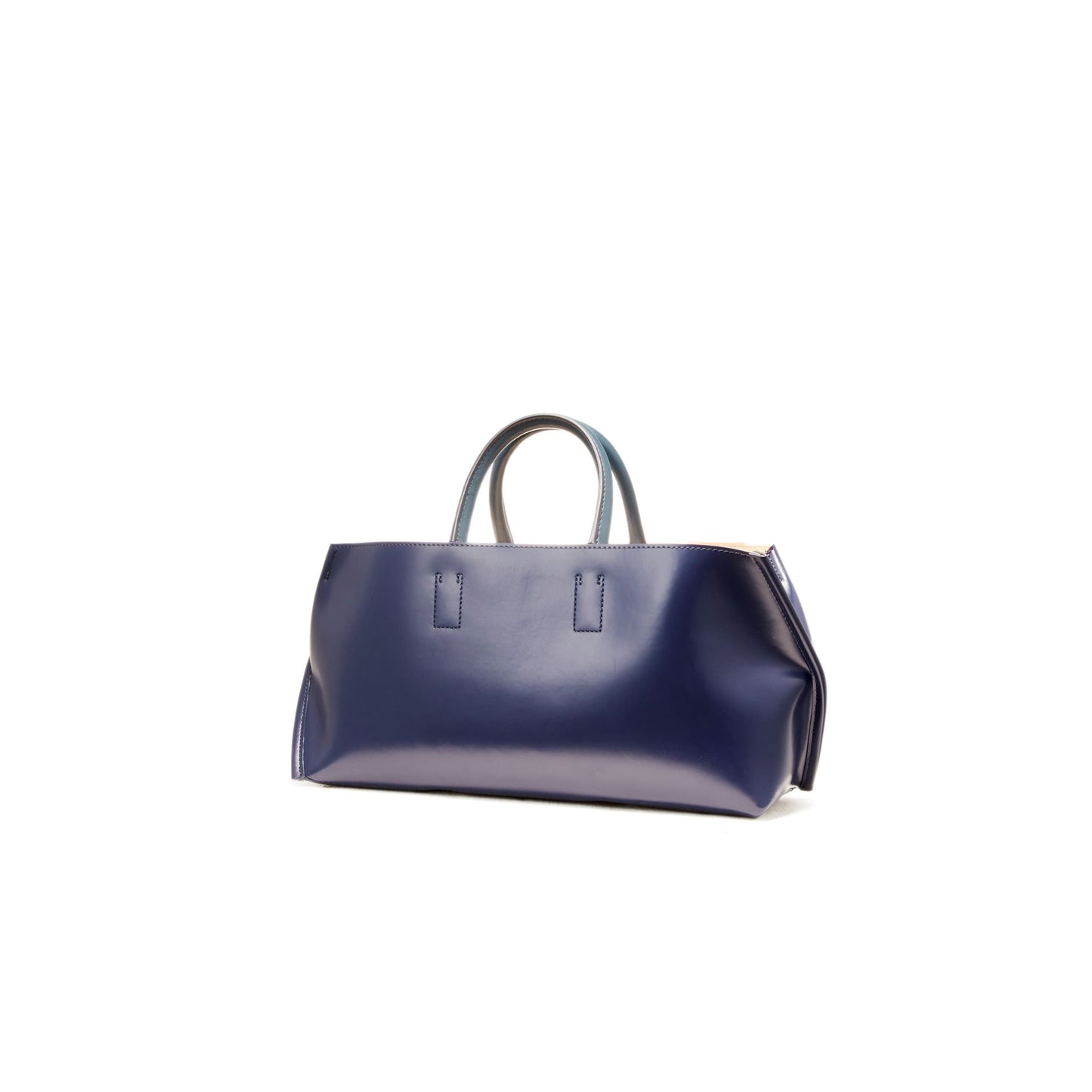 SLOPE WIDE TOTE S PVC/PIG.L/COW.L - NAVY/IVORY