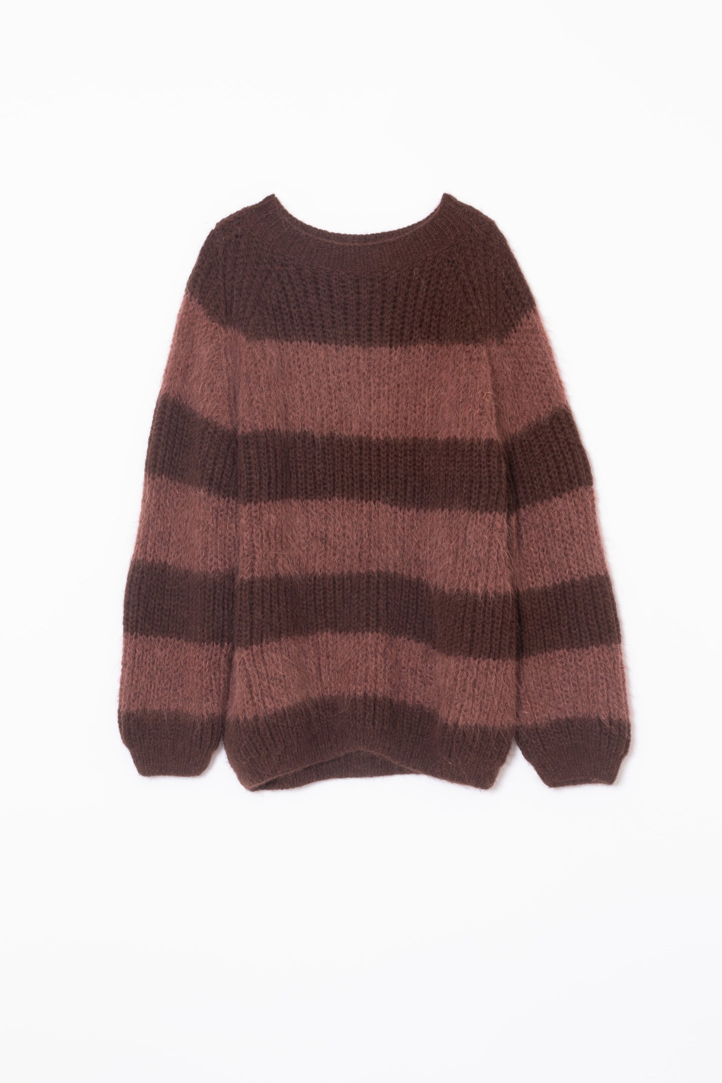 【Maiami / マイアミ】Alpaca Brioche Loose Fit Pullover - Dark Chocolate/Marron