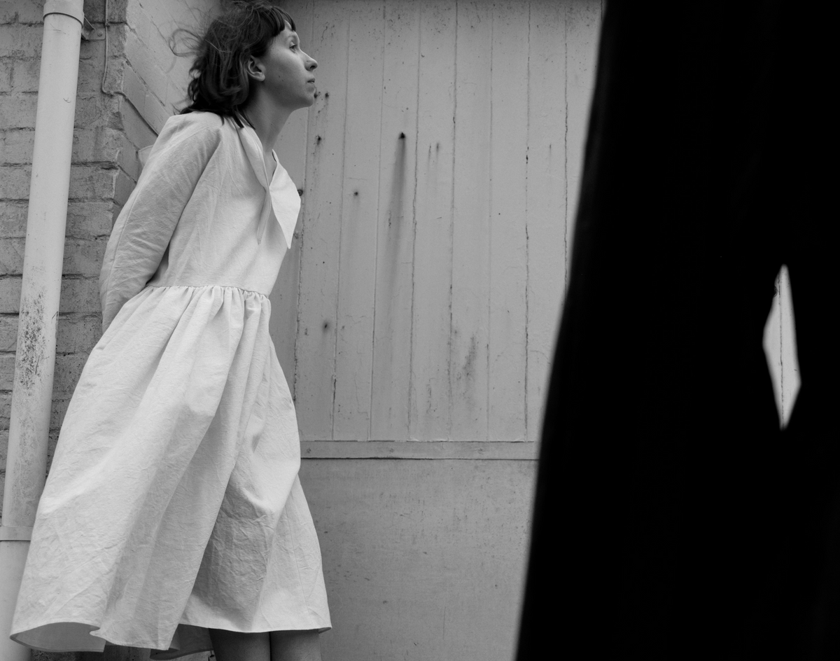 【Whiteread / ホワイトリード】Sailor Collar dress - Natural Linen
