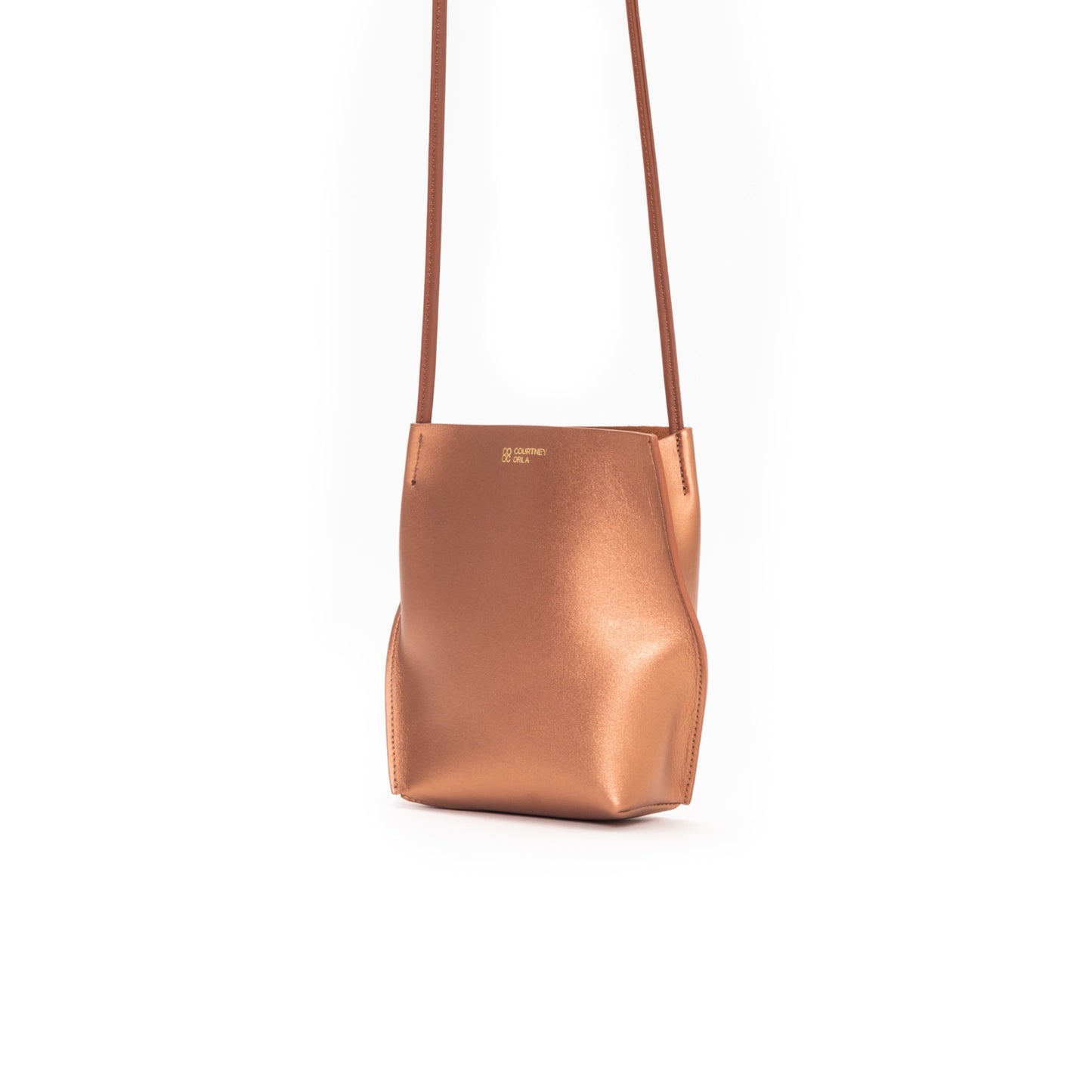 [Courtney Orla] SLOPE tote mini Smooth L. - Copper